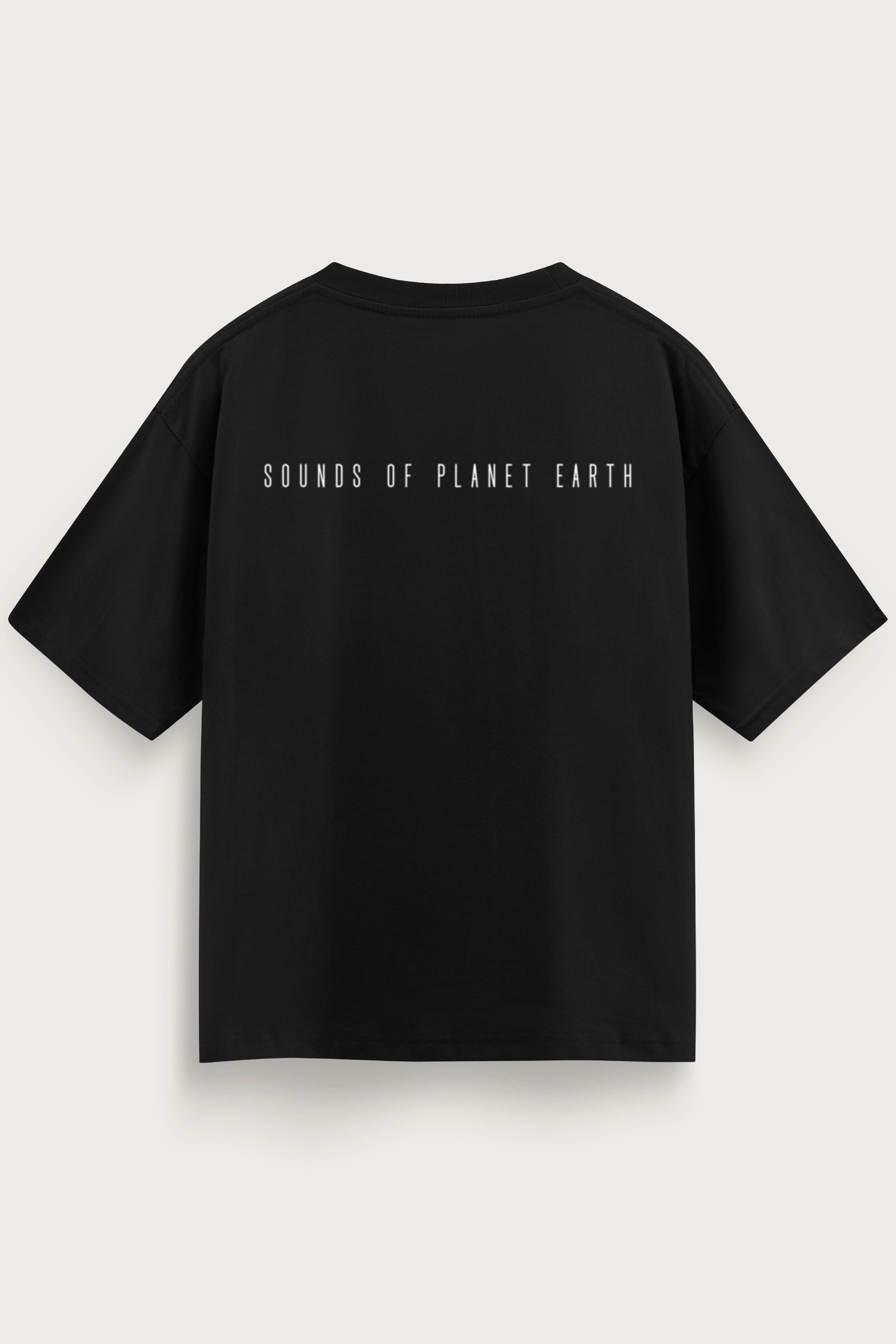 Men oversized black tshirt SOPE back
