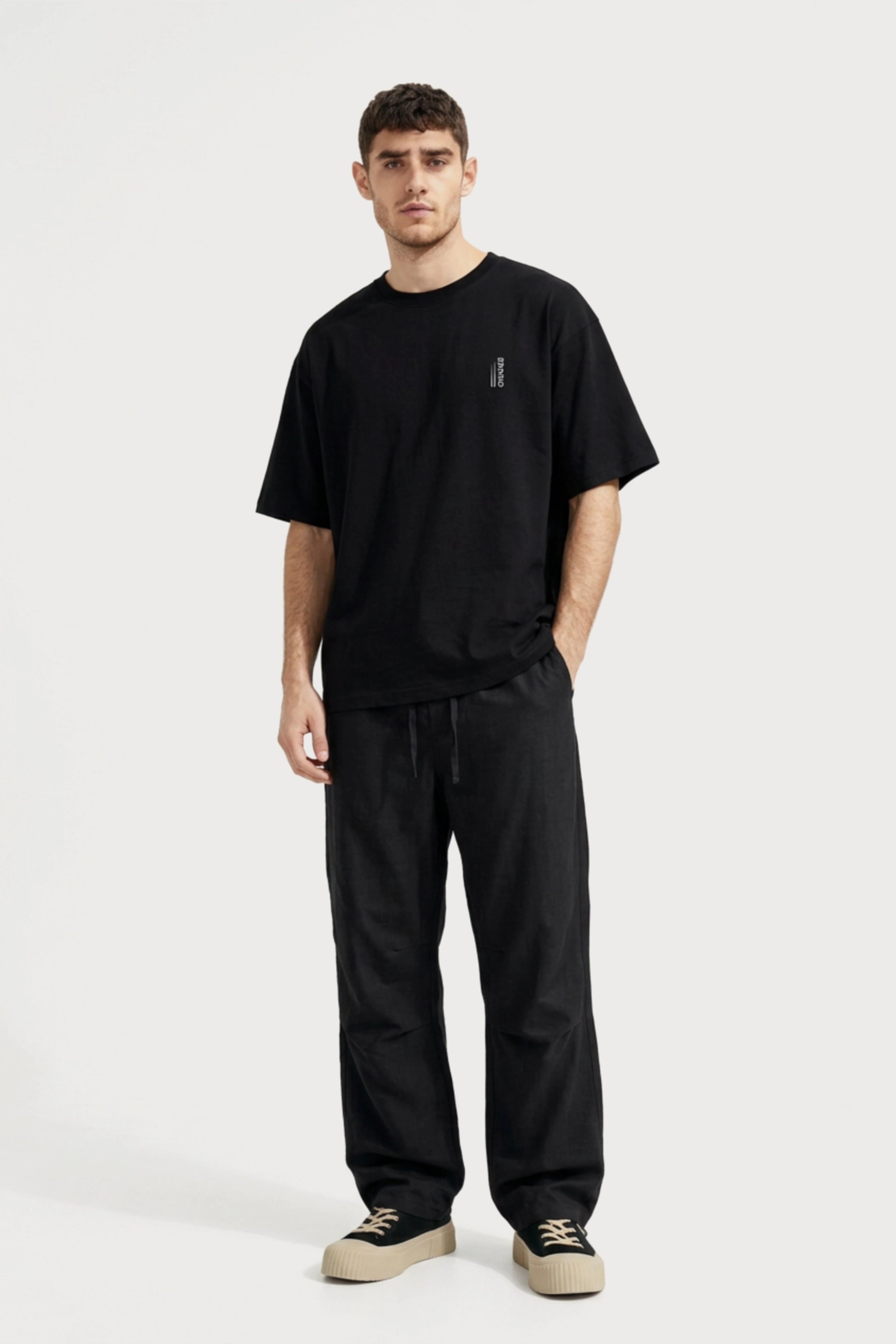 Men's Black Beyond Oversized T-Shirt