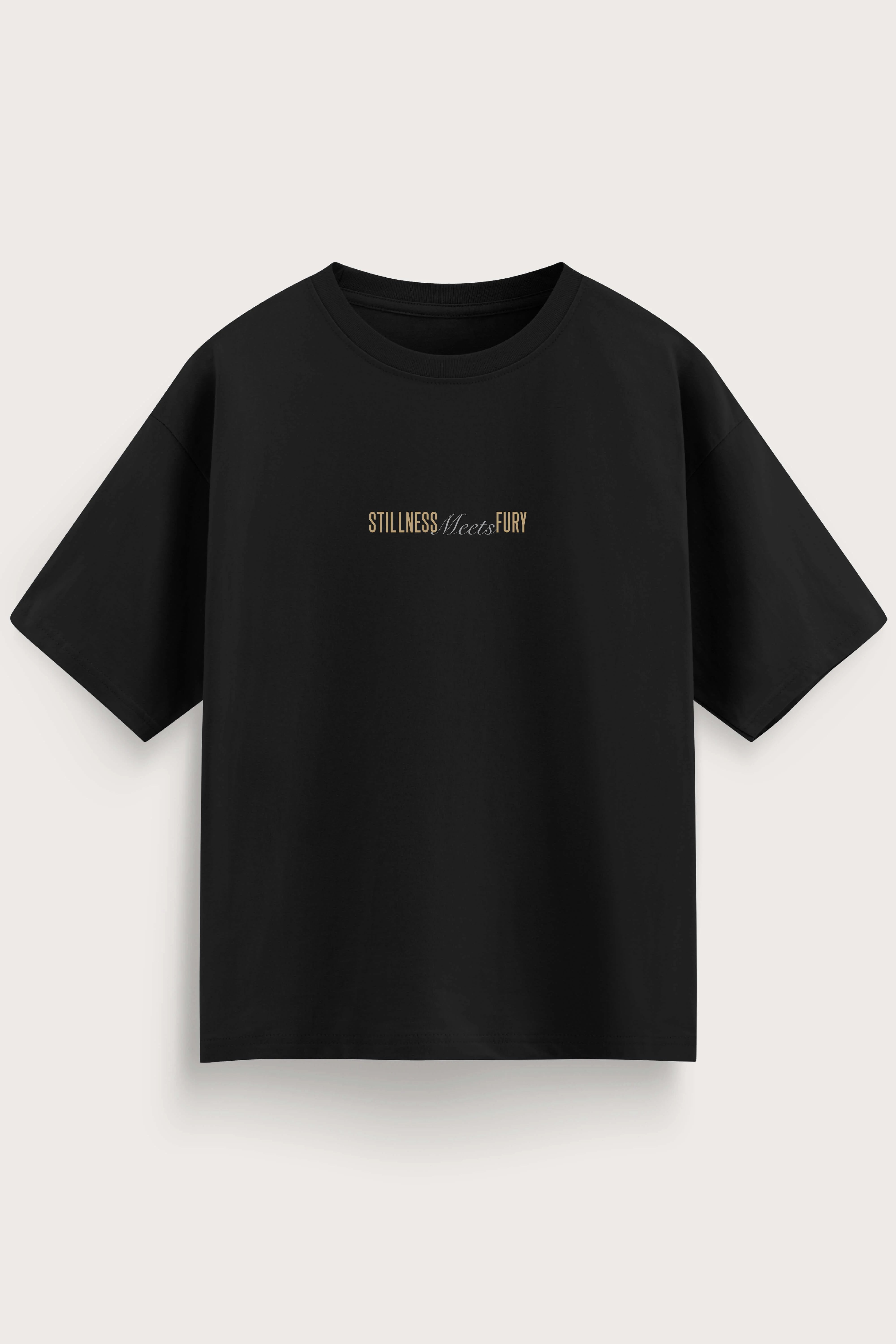 Oversized Black T-Shirt – fury