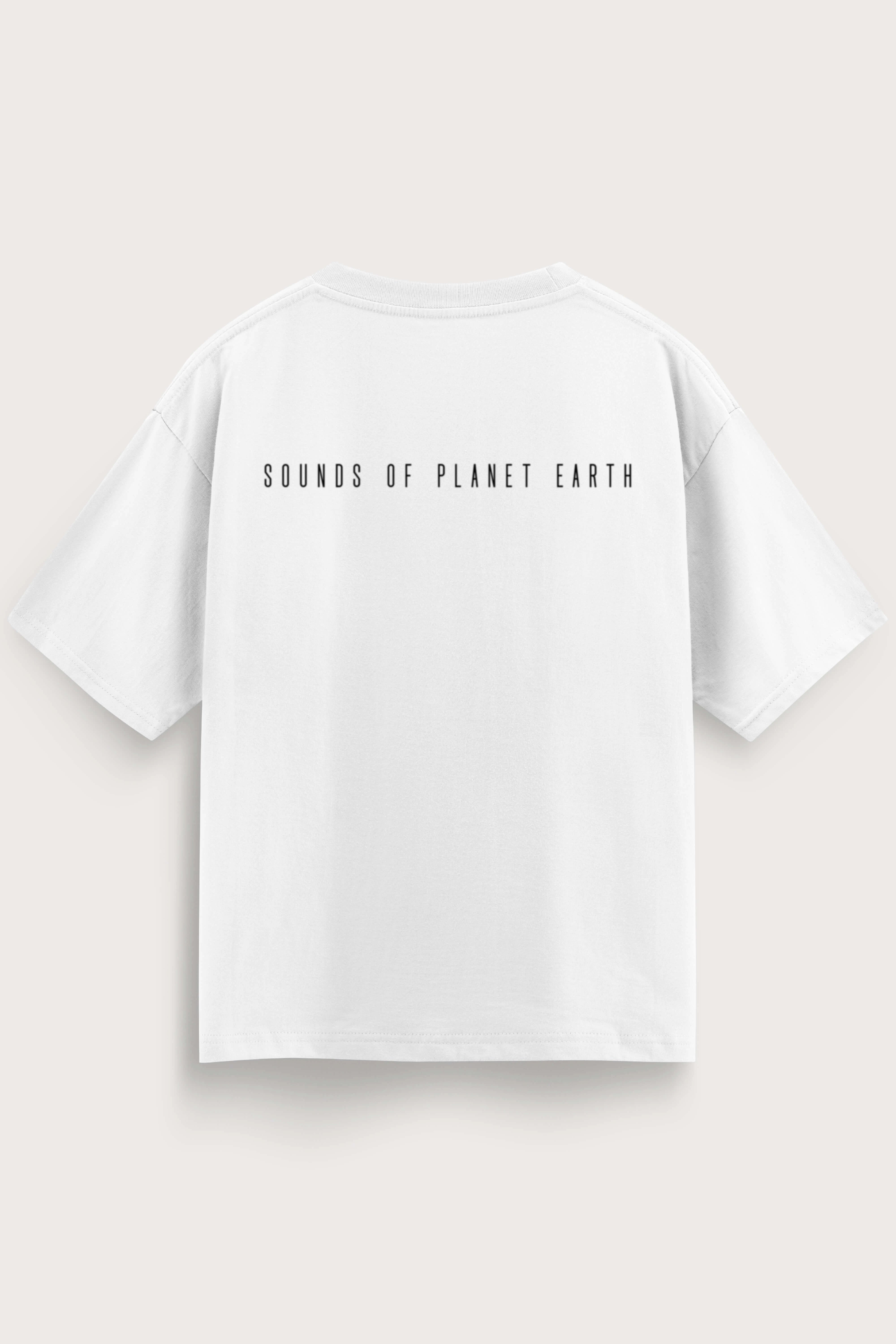 Men oversized white tshirt SOPE back