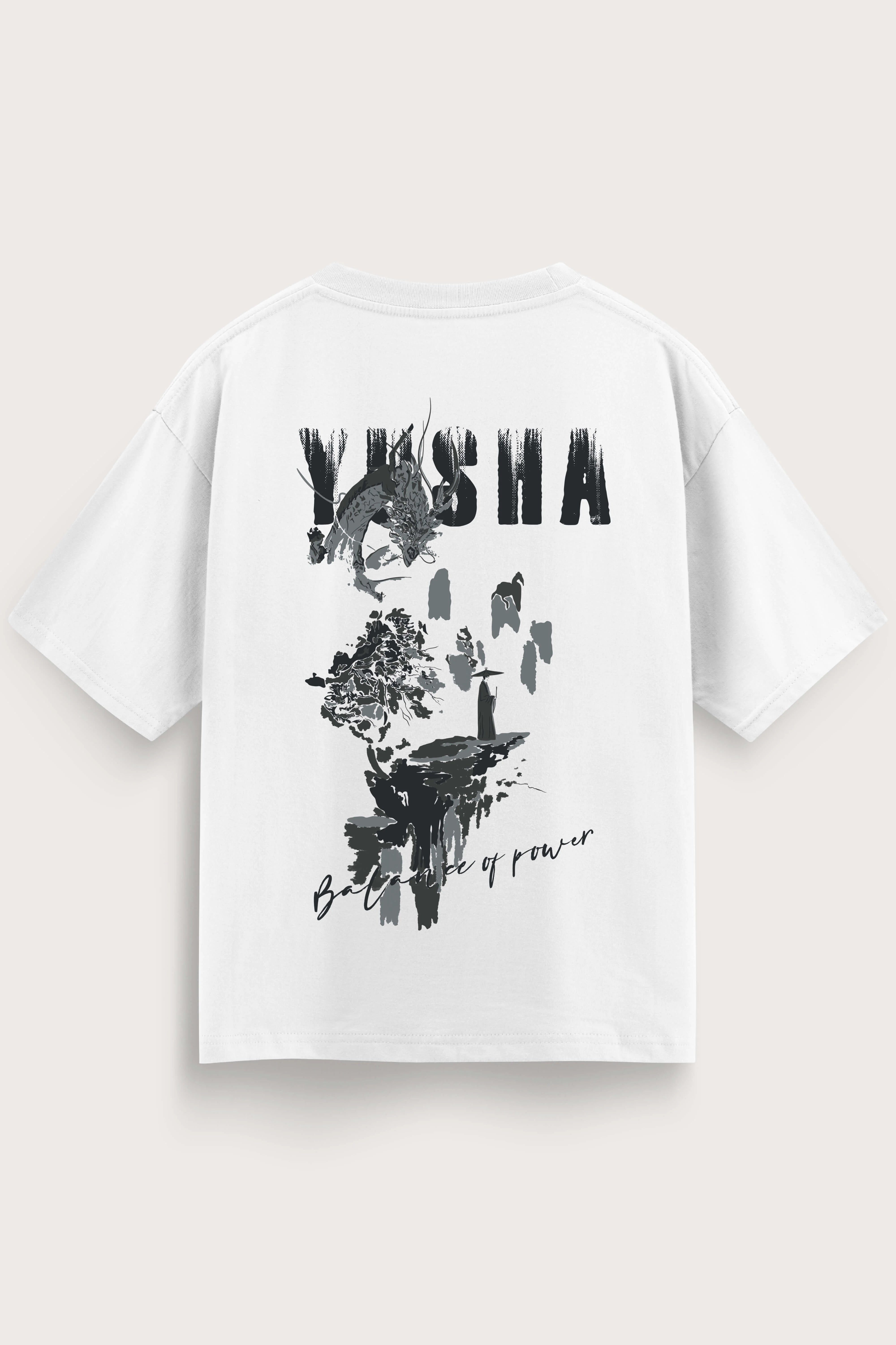 Oversized White T-Shirt – Yusha
