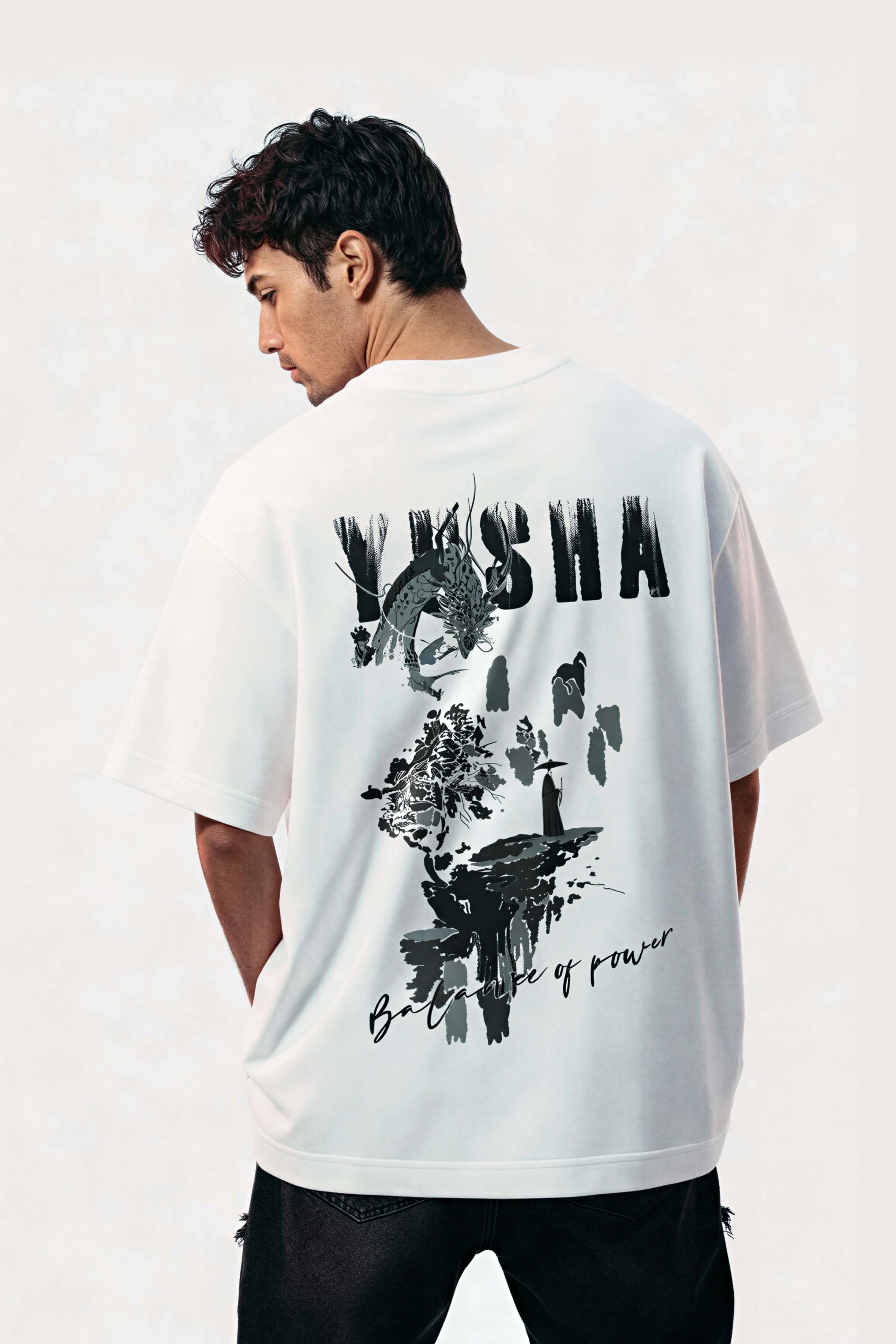 Oversized White T-Shirt – Yusha