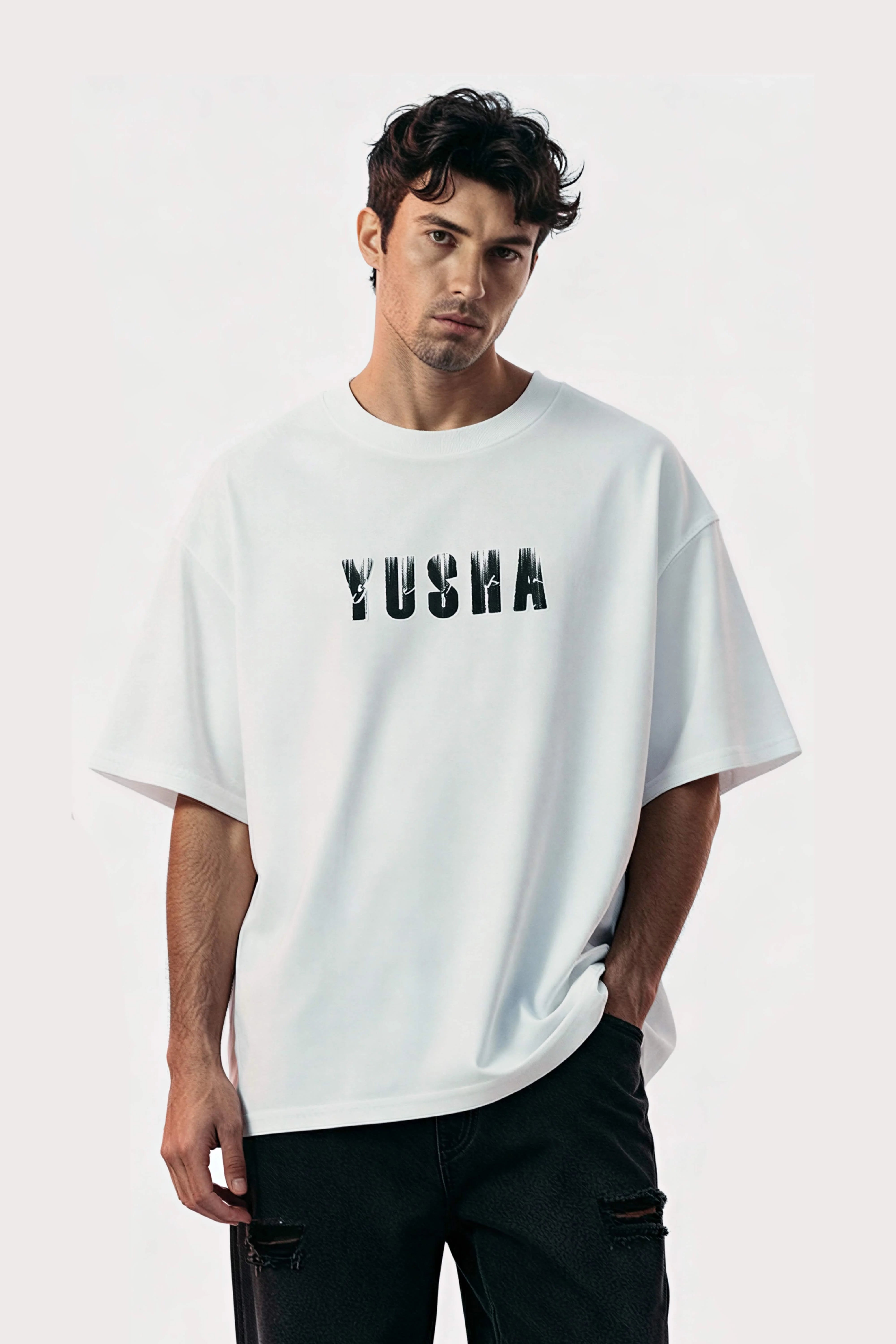 Oversized White T-Shirt – Yusha