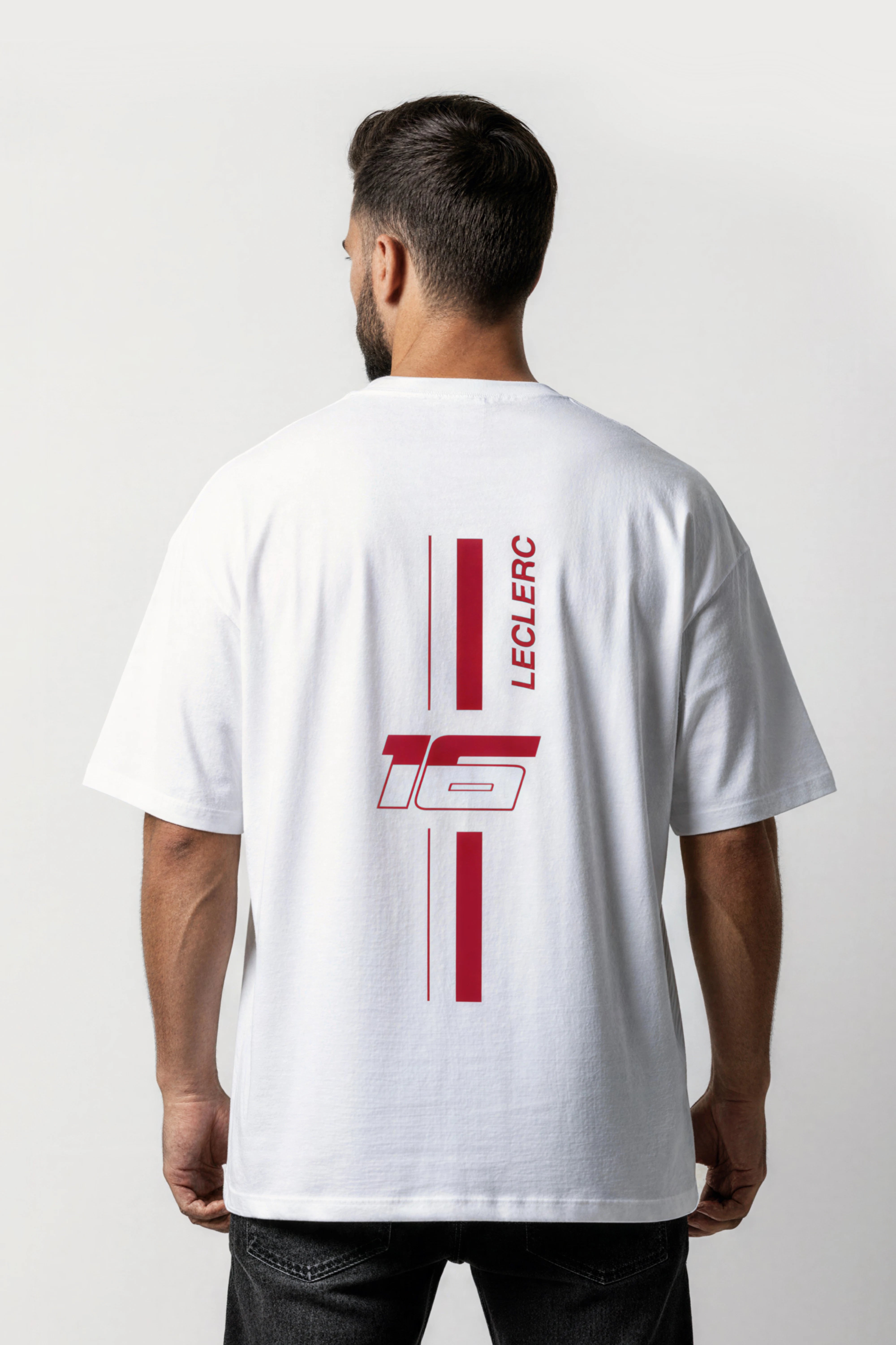 Men's White Formula 1 Oversized T-Shirt