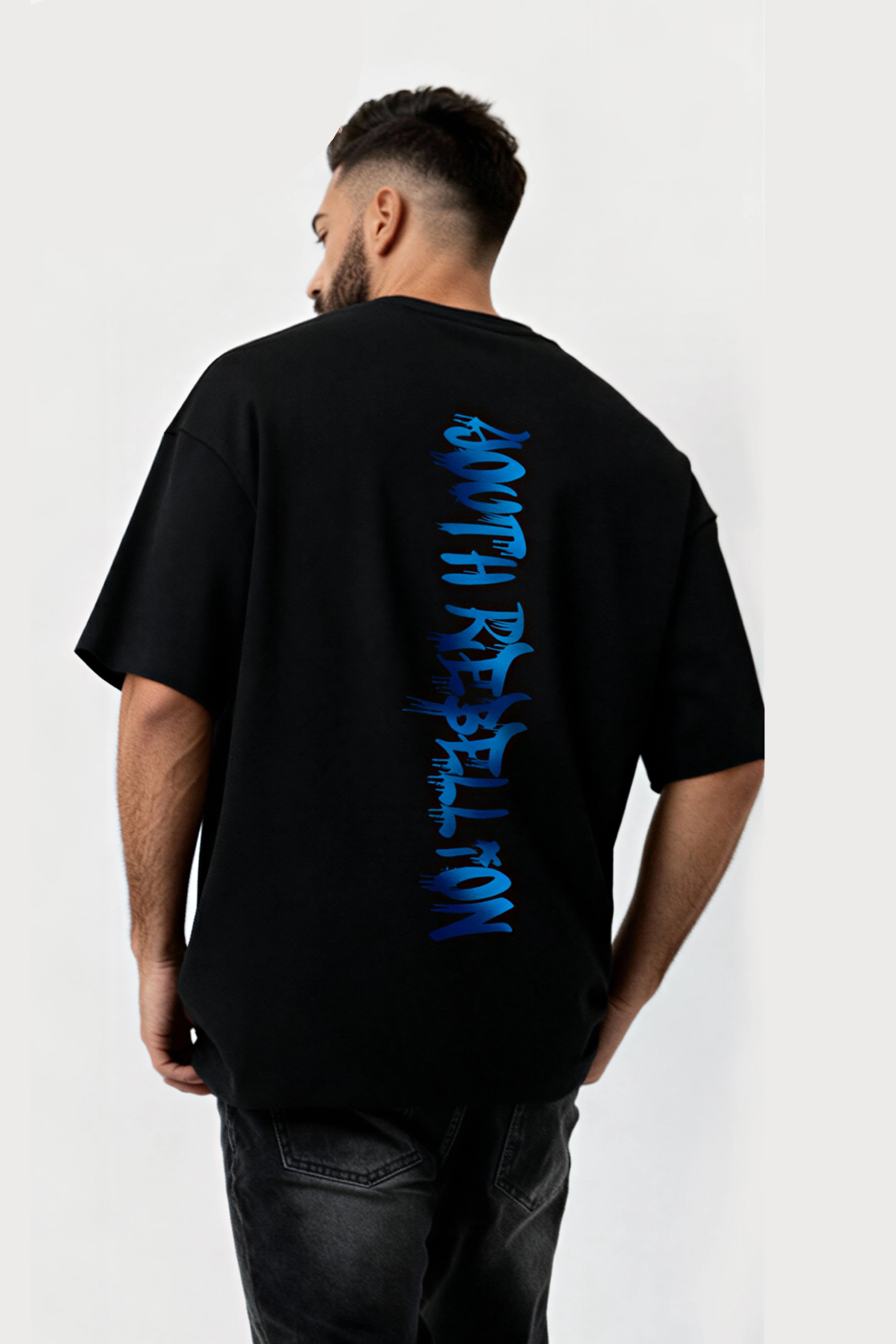 men-RelaxedFit-black-tshirt-Youth-rebellion-lifestyle