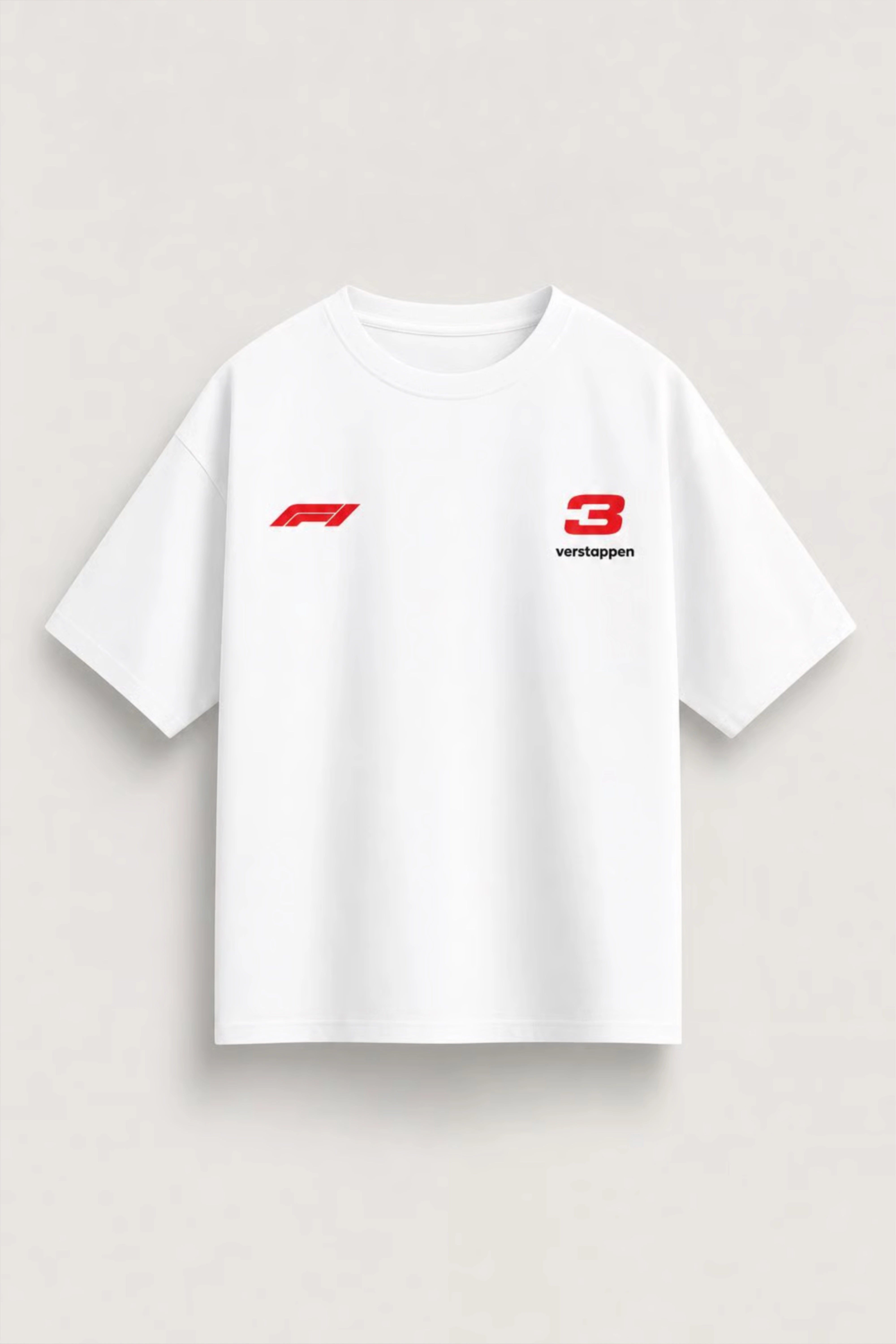 Men’s White Max Verstappen Oversized T-shirt