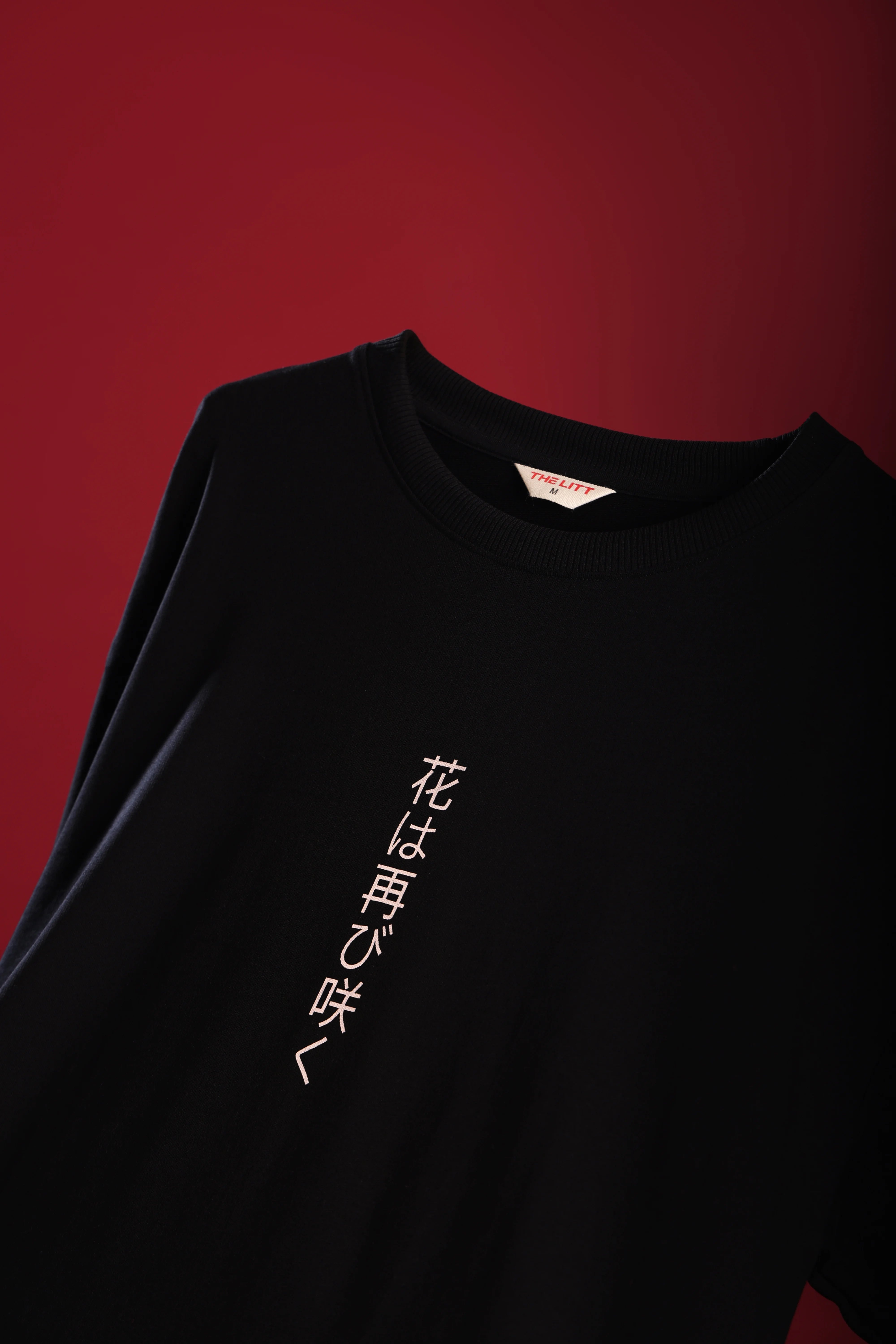 Men's Black Tokyo Spring Oversized T-Shirt