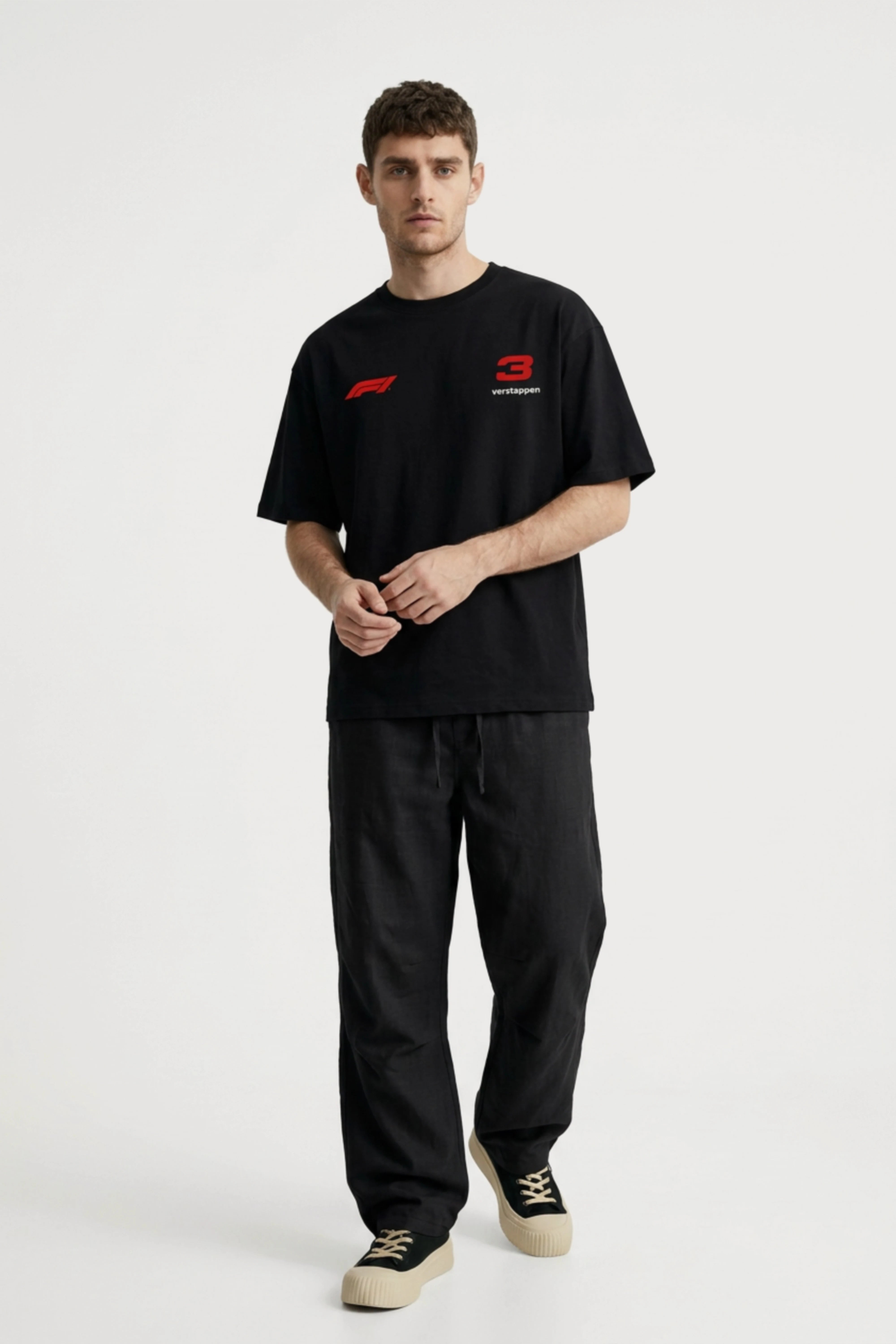 Men’s Black Max Verstappen Oversized T-shirt