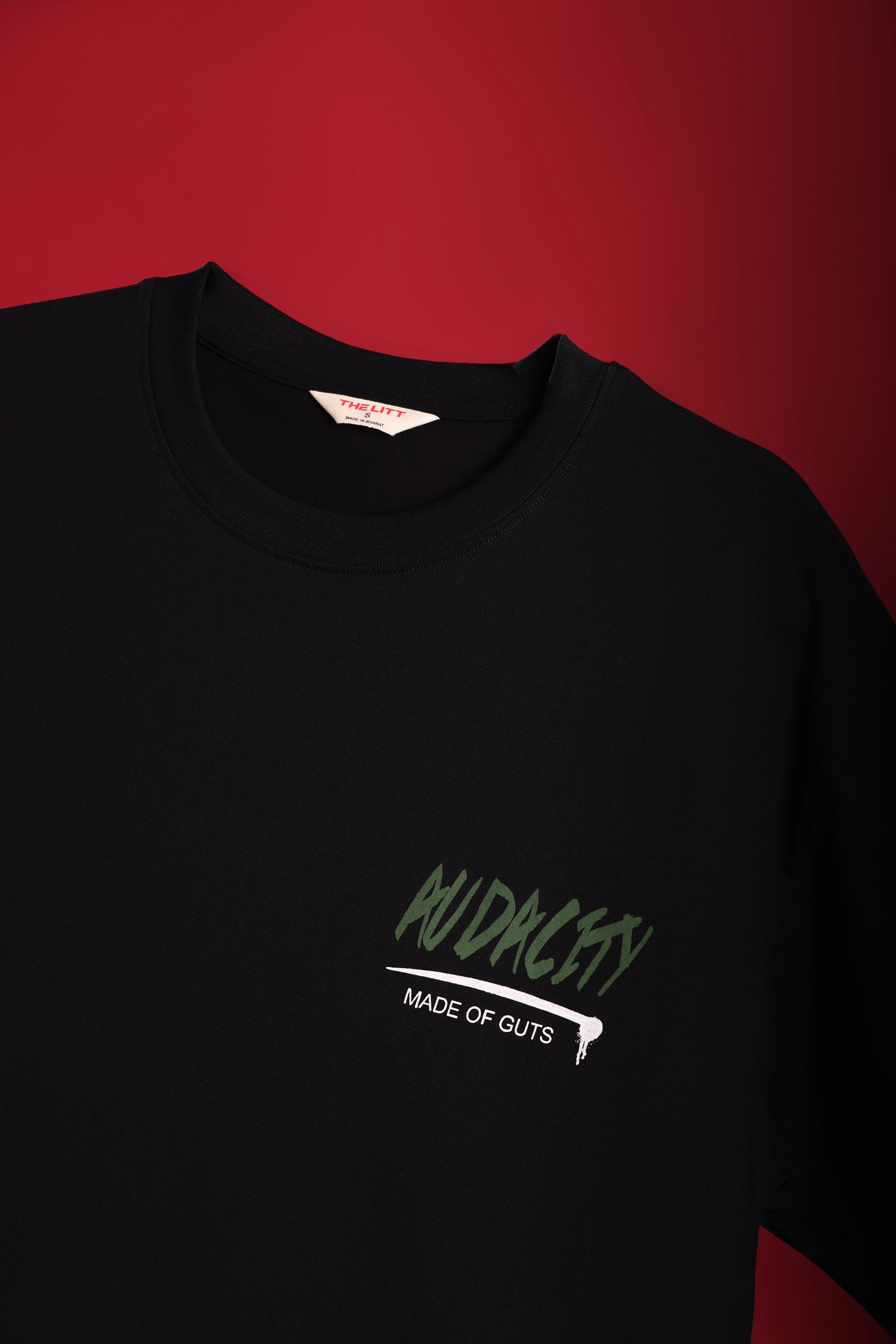 Relaxed Fit Audacity Black T-Shirt for Men