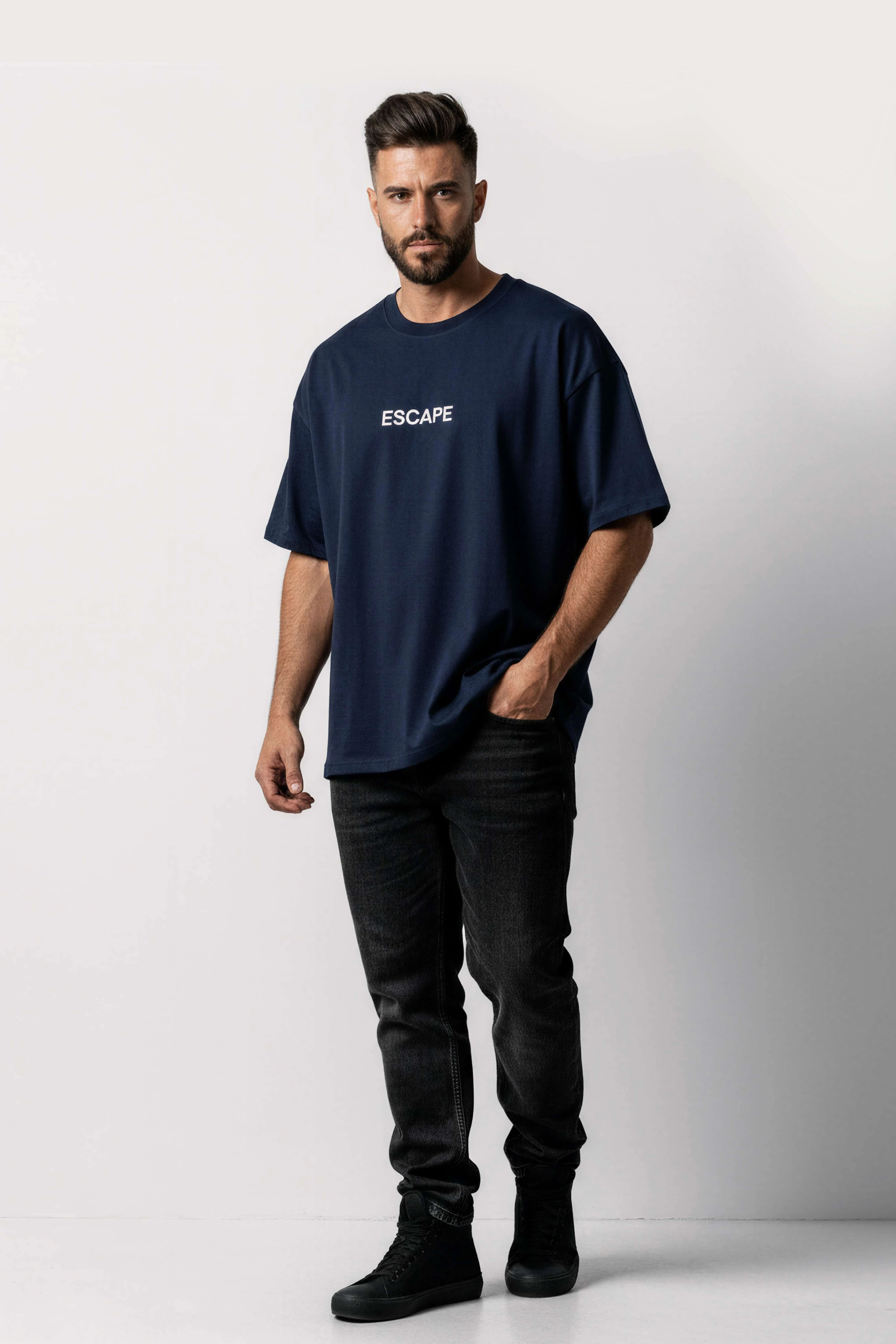 Oversized Blue T-Shirt – Escape