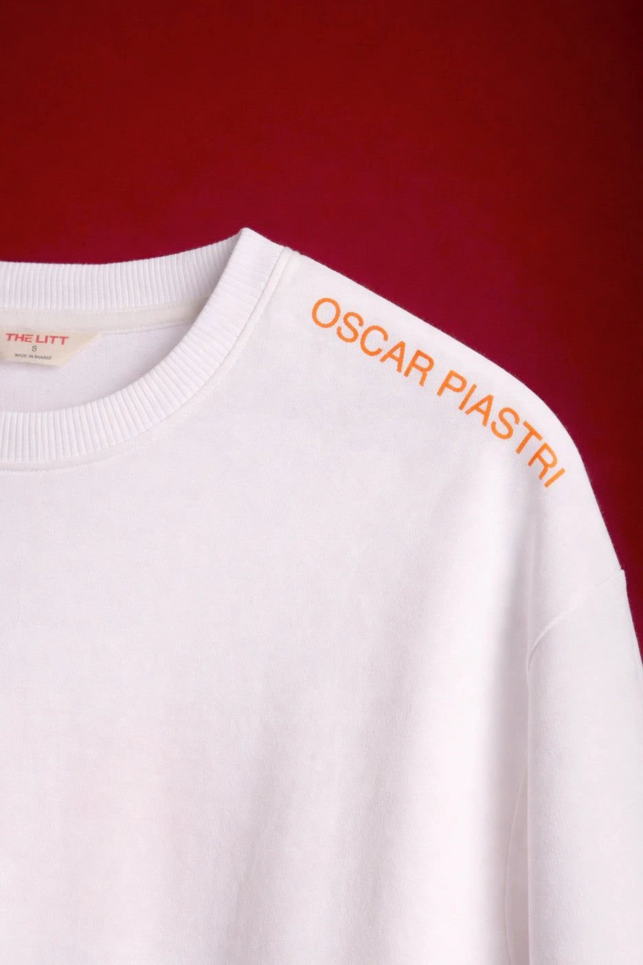 Men's White Oscar Piastri Oversized T-Shirt