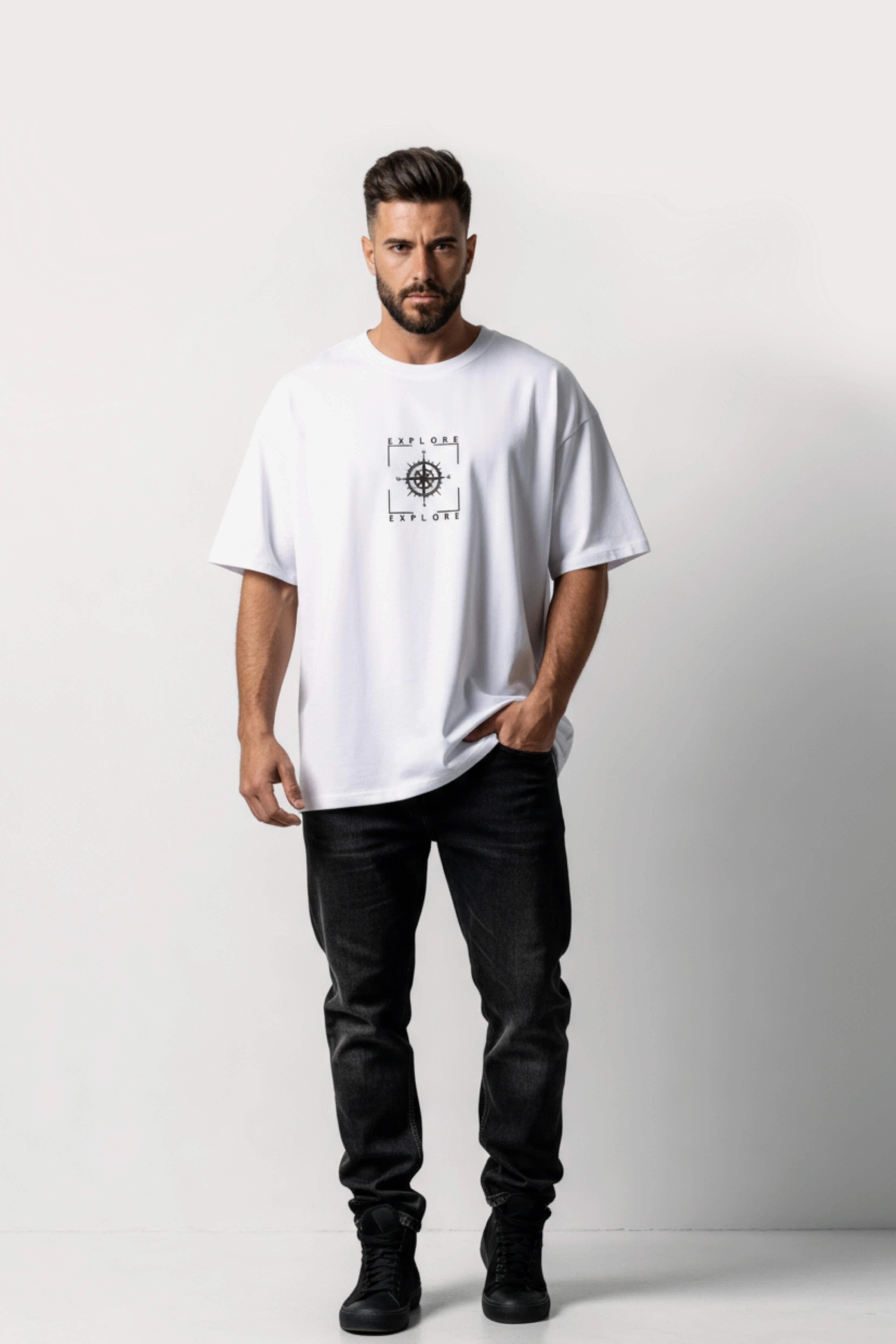 Oversized White T-Shirt – Explore