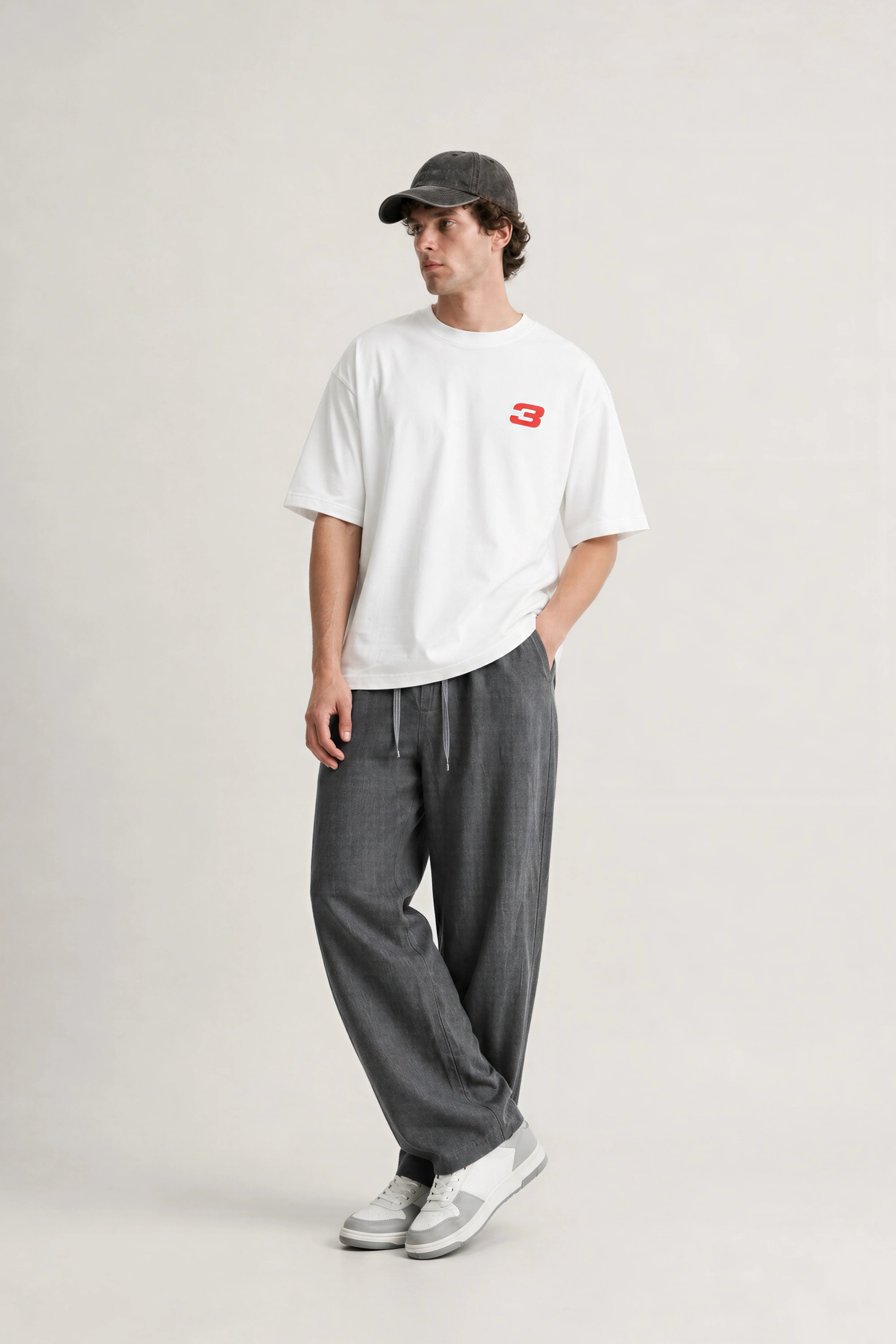 Men’s White Max Verstappen Oversized T-shirt