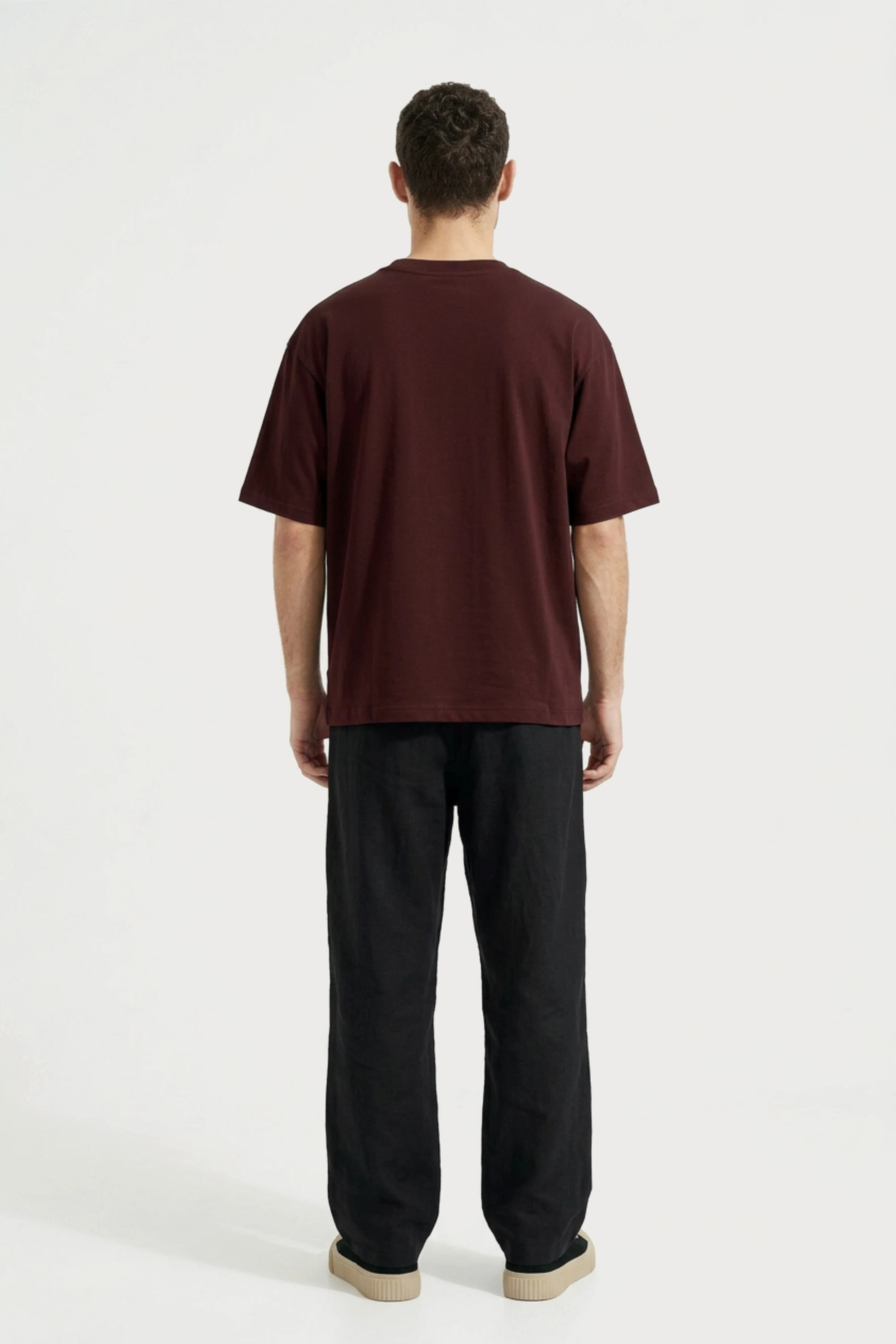 men-oversized-wine-tshirt-Explore-folded