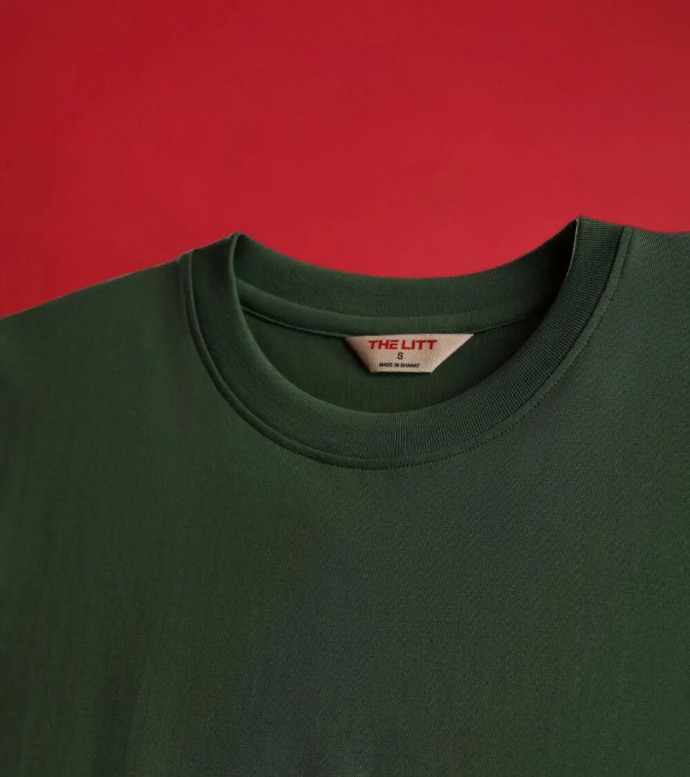 men-relaxed-fit-green-tshirt-rib-neck