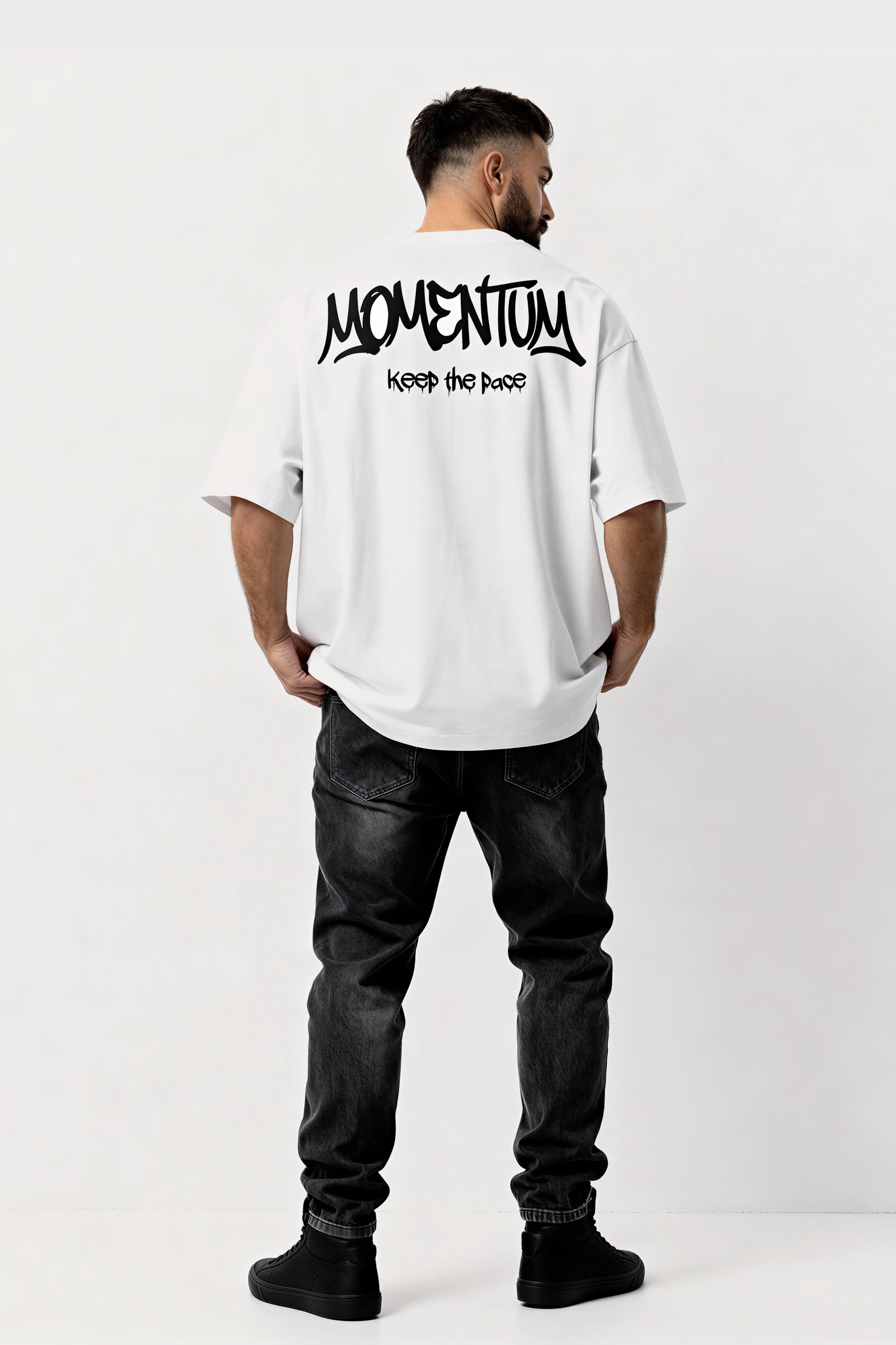 Relaxed fit White t-shirt – Momentum