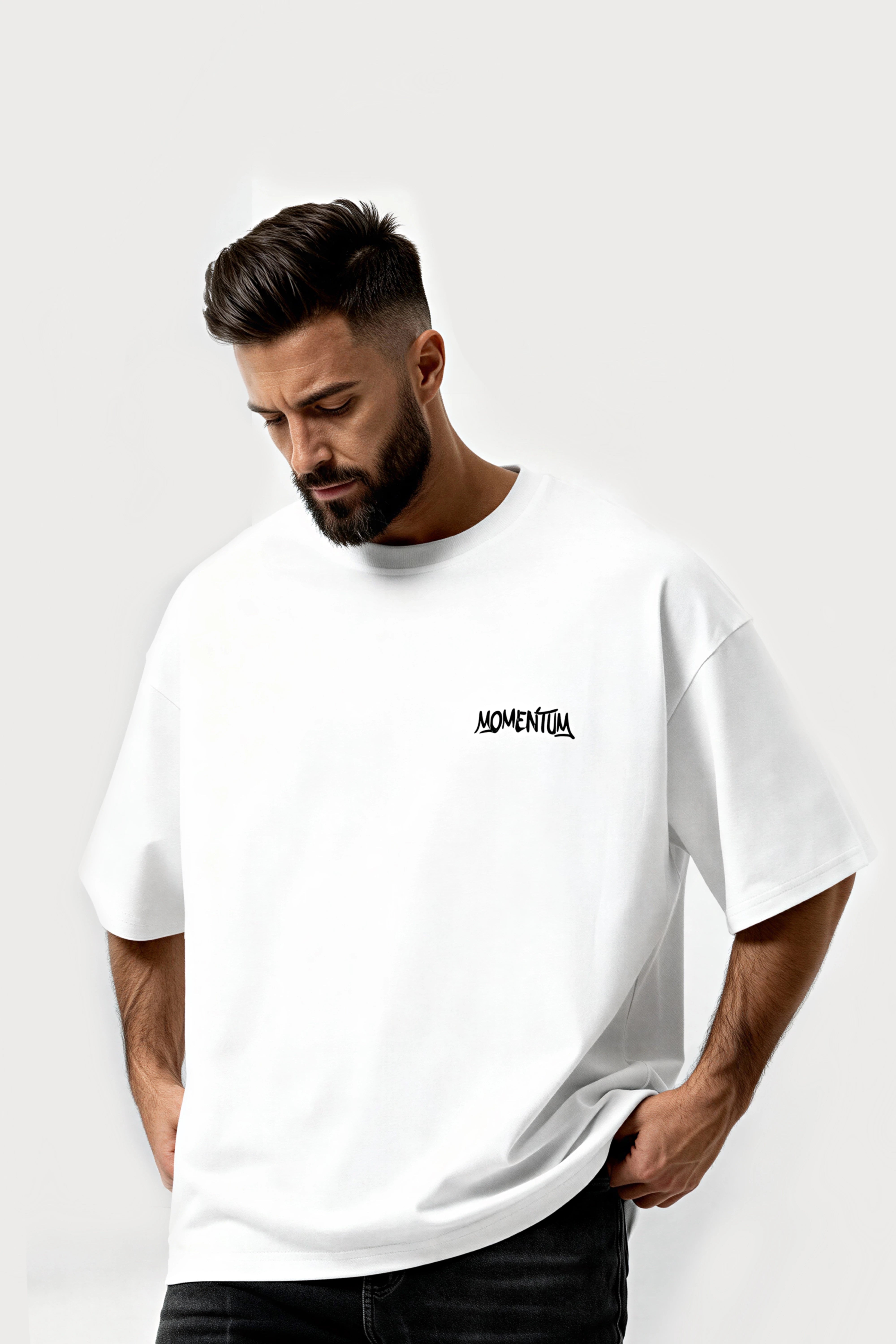 Relaxed fit White t-shirt – Momentum
