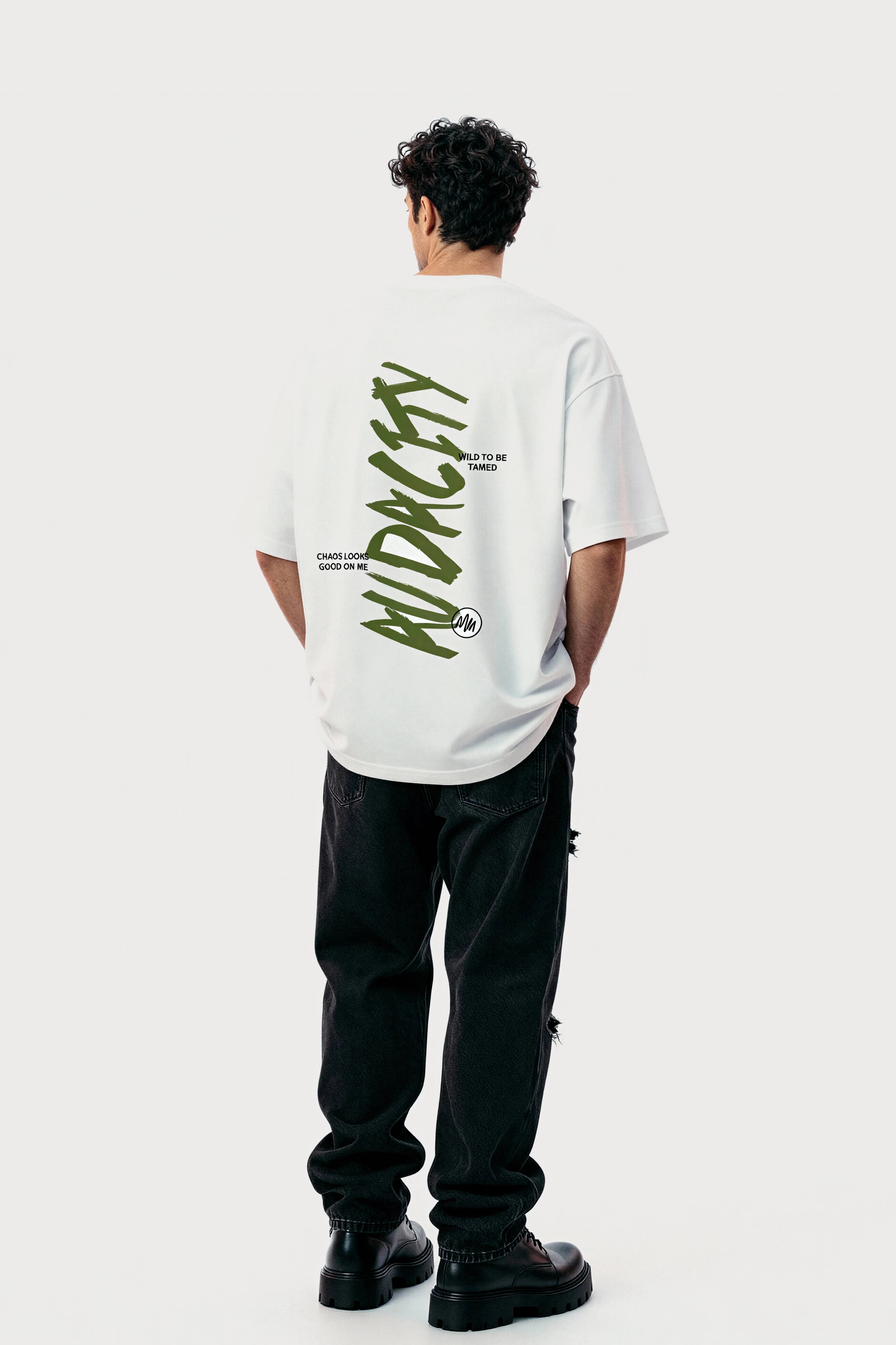 Relaxed fit White t-shirt – Audacity