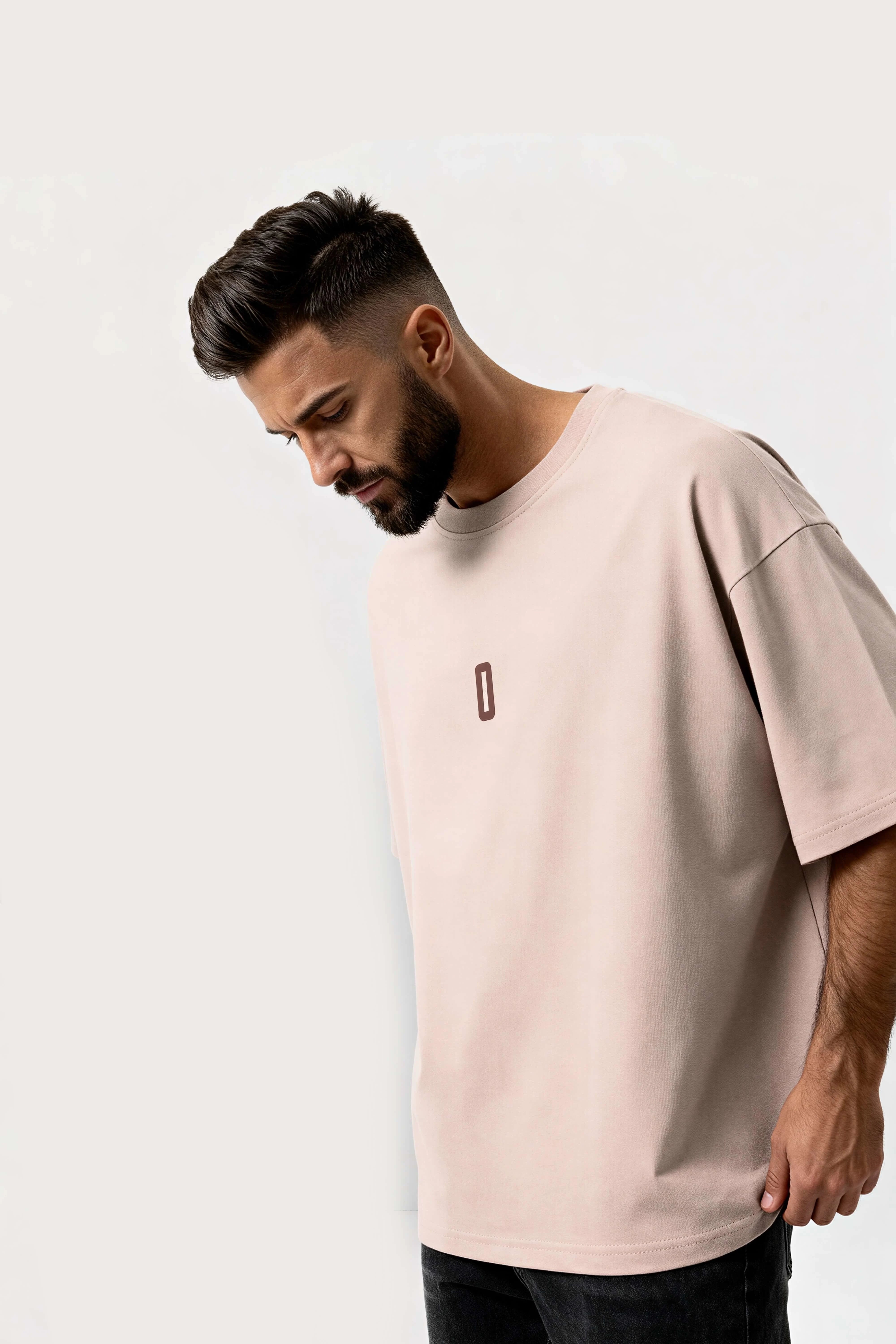 Relaxed fit Beige t-shirt – 0