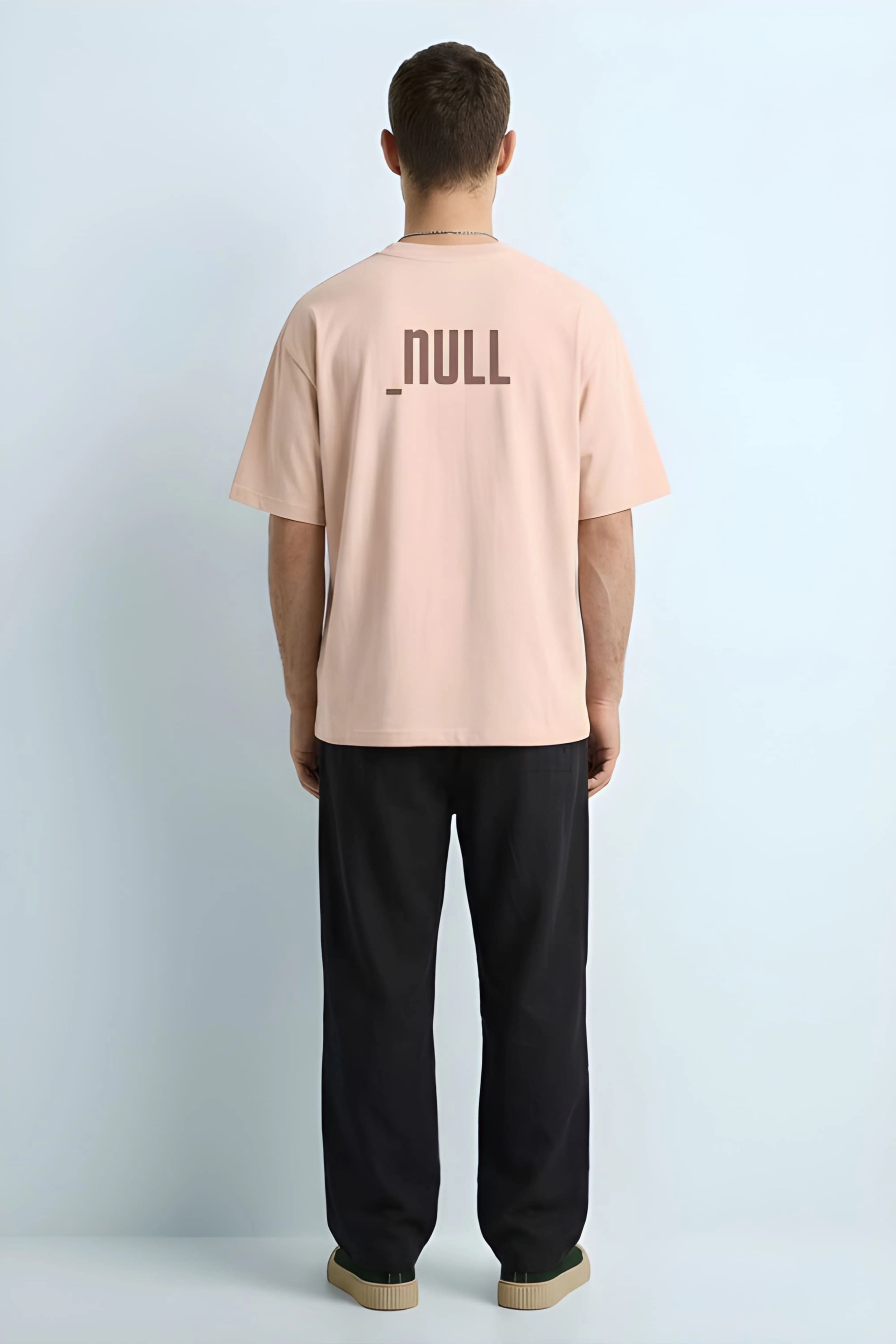 Relaxed Fit Null Beige T-Shirt for Men