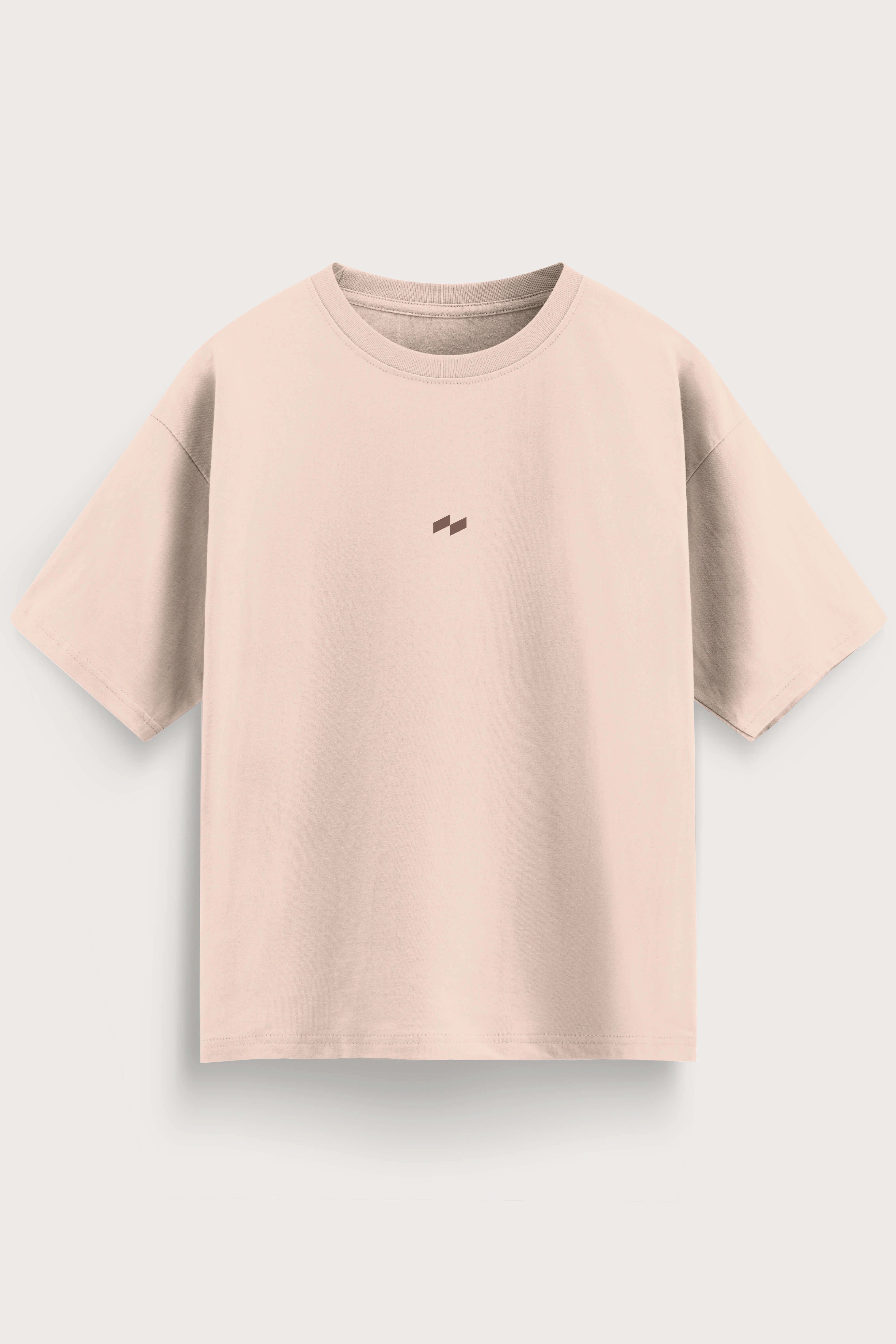 Relaxed fit beige t-shirt – null