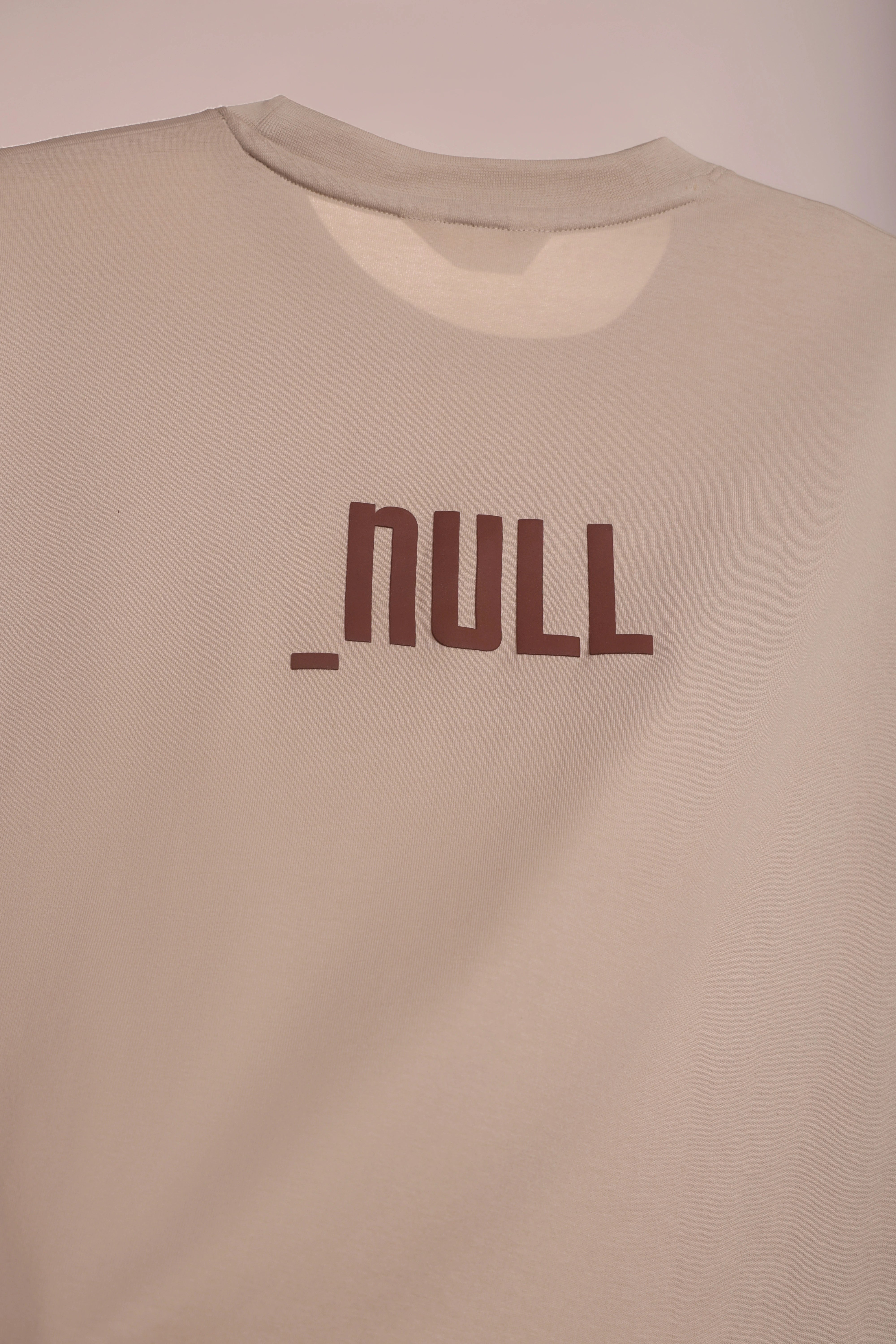 Relaxed fit beige t-shirt – null