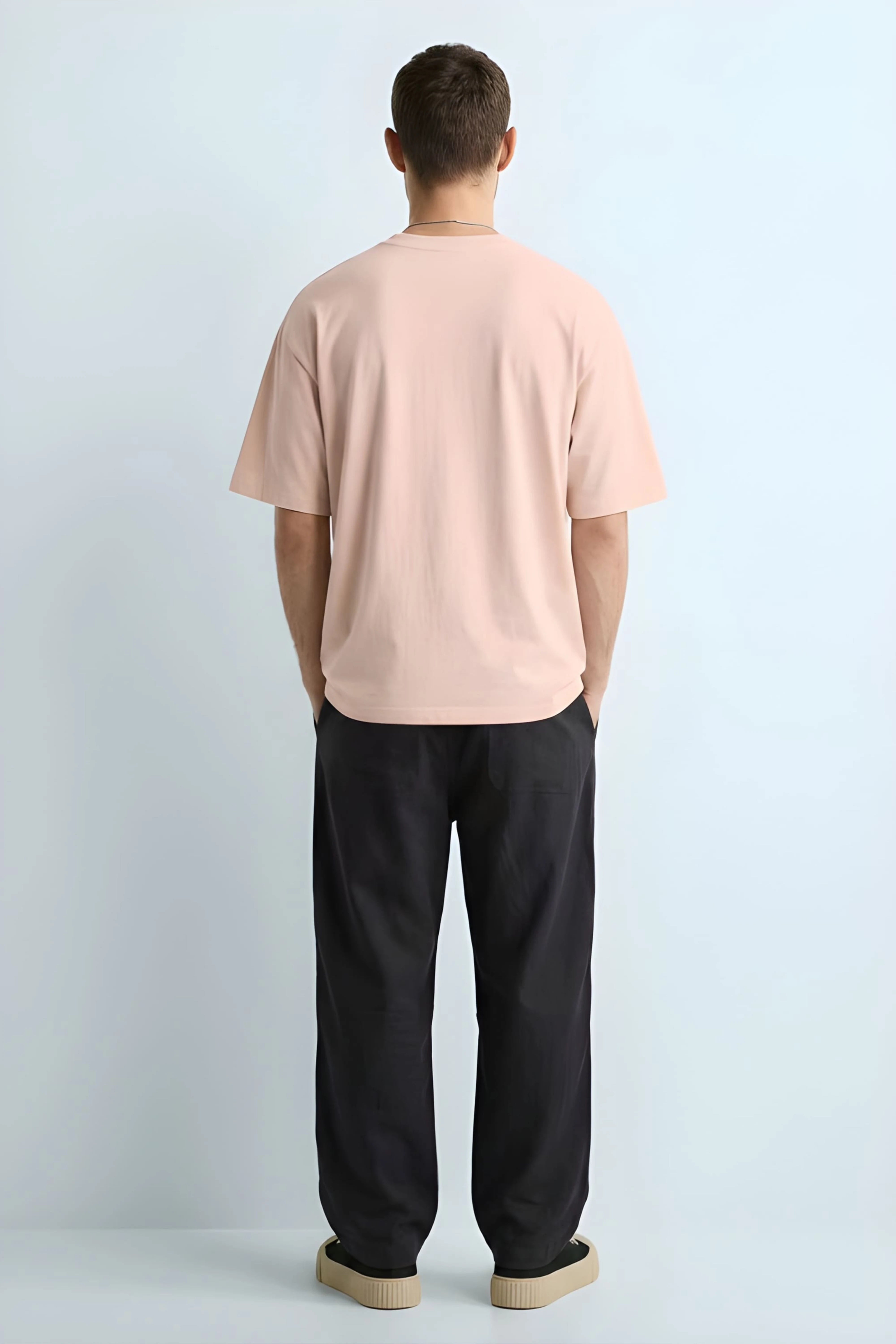 Relaxed Fit Pie Beige T‑Shirt for Men