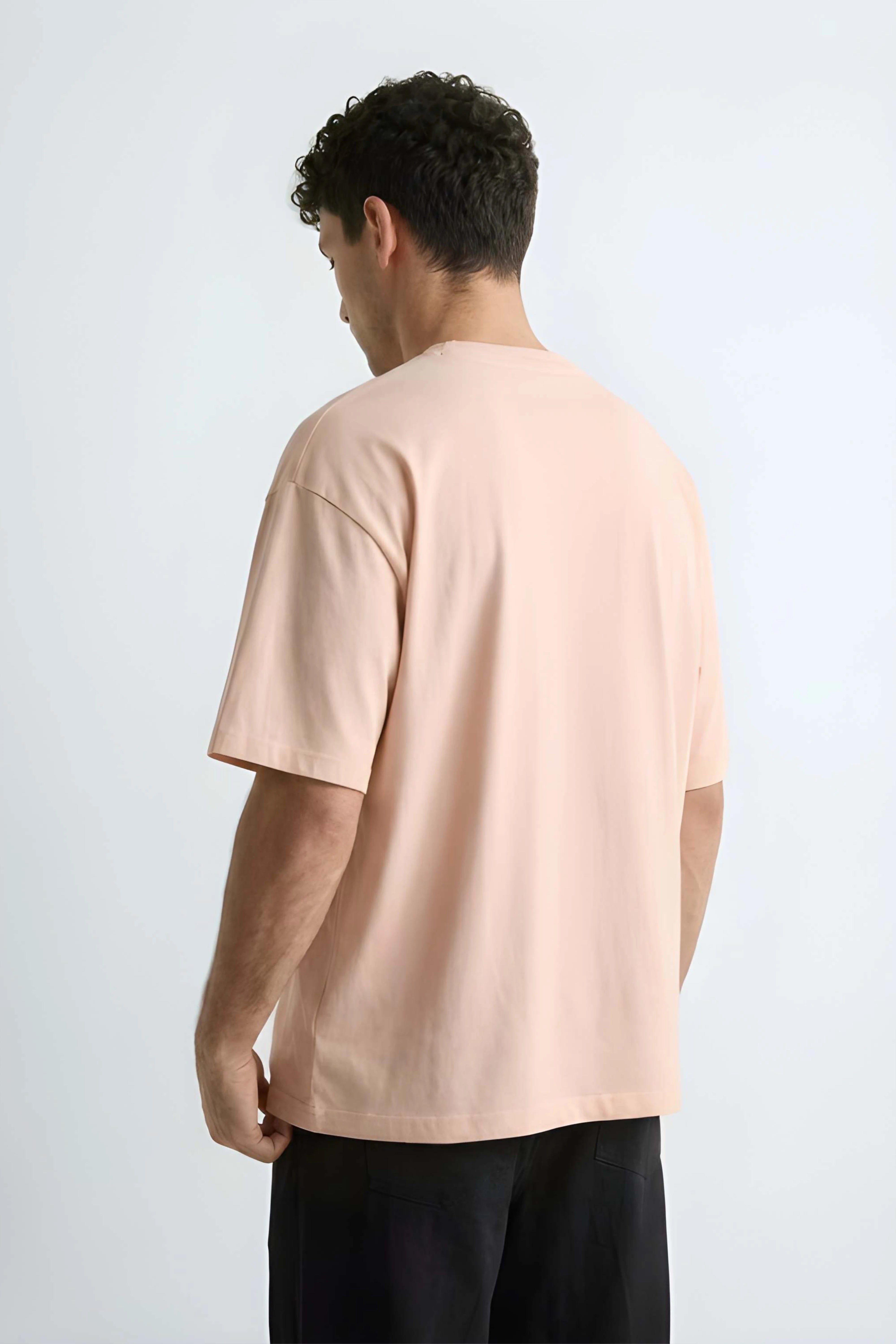 Relaxed Fit Pie Beige T‑Shirt for Men