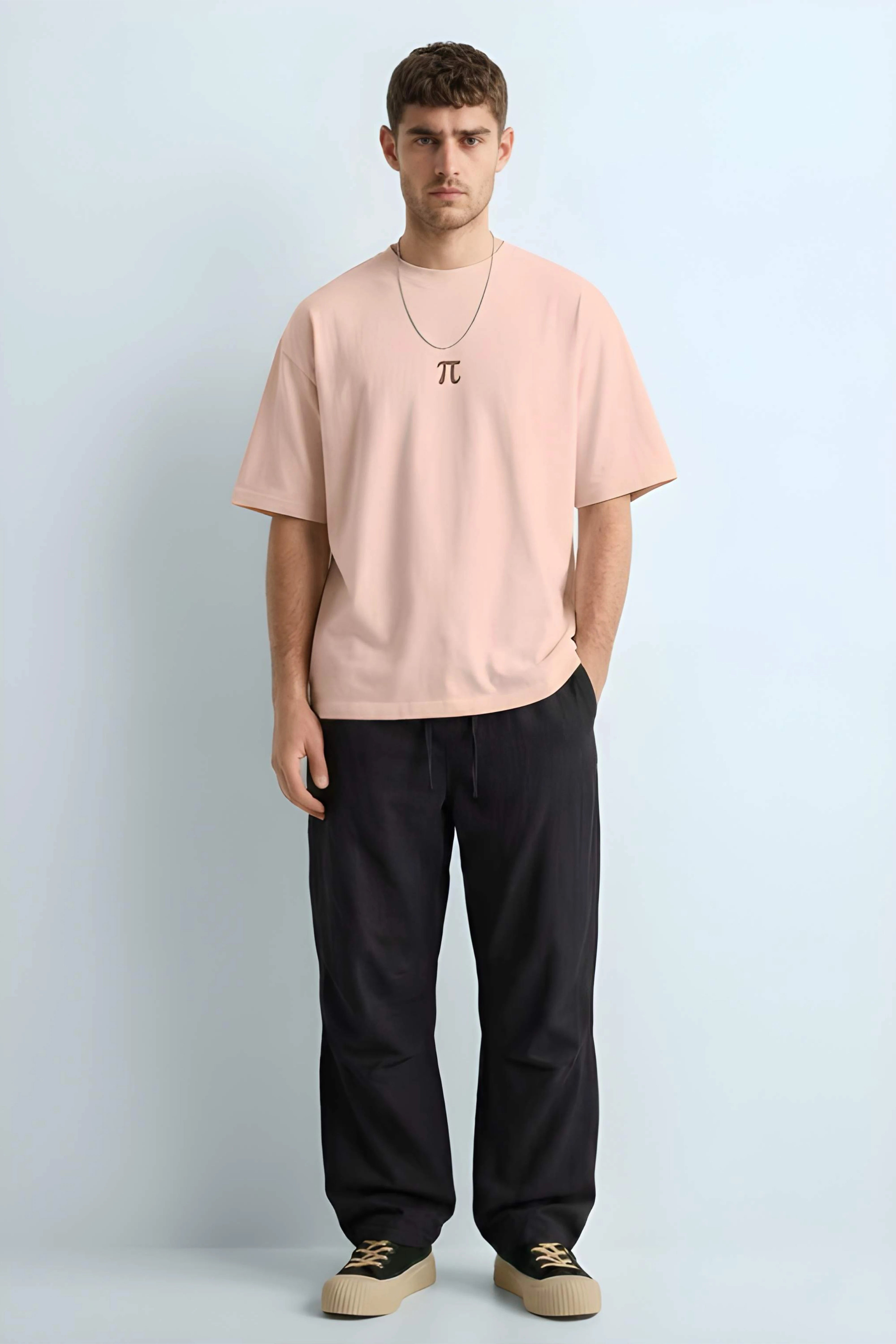 Relaxed Fit Pie Beige T‑Shirt for Men