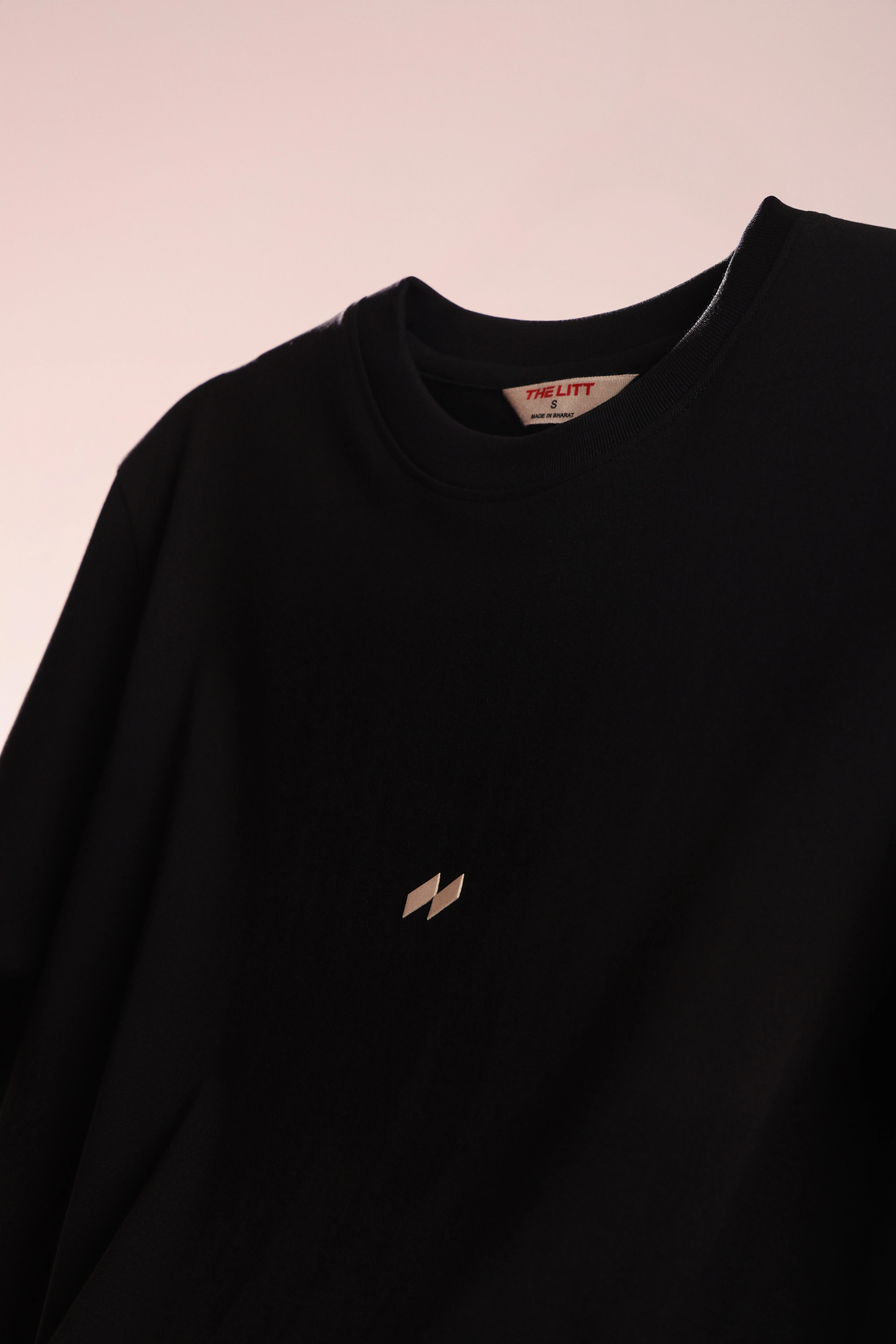 Relaxed fit black t-shirt – null