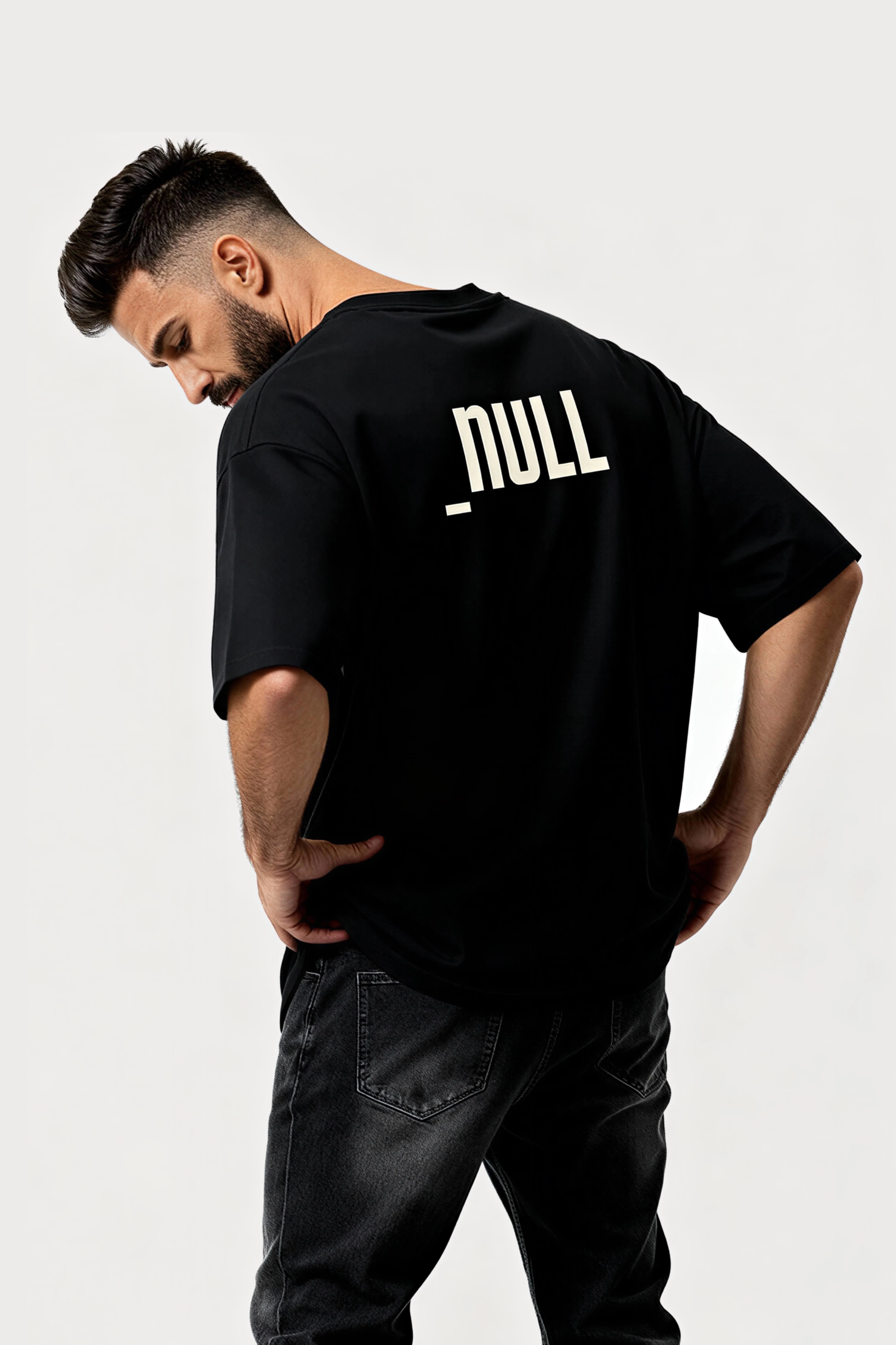 Relaxed fit black t-shirt – null
