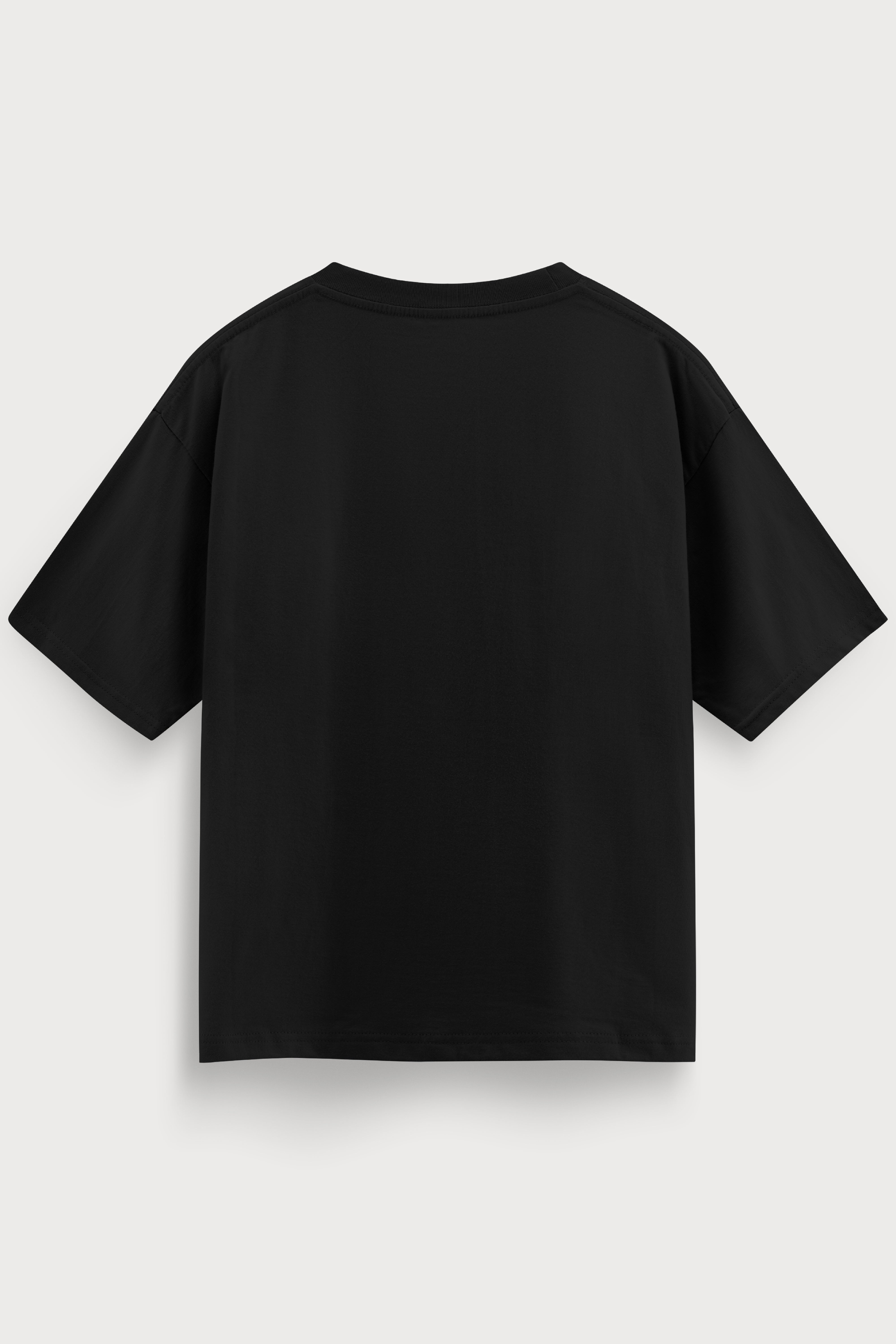 Relaxed fit black t-shirt – pie