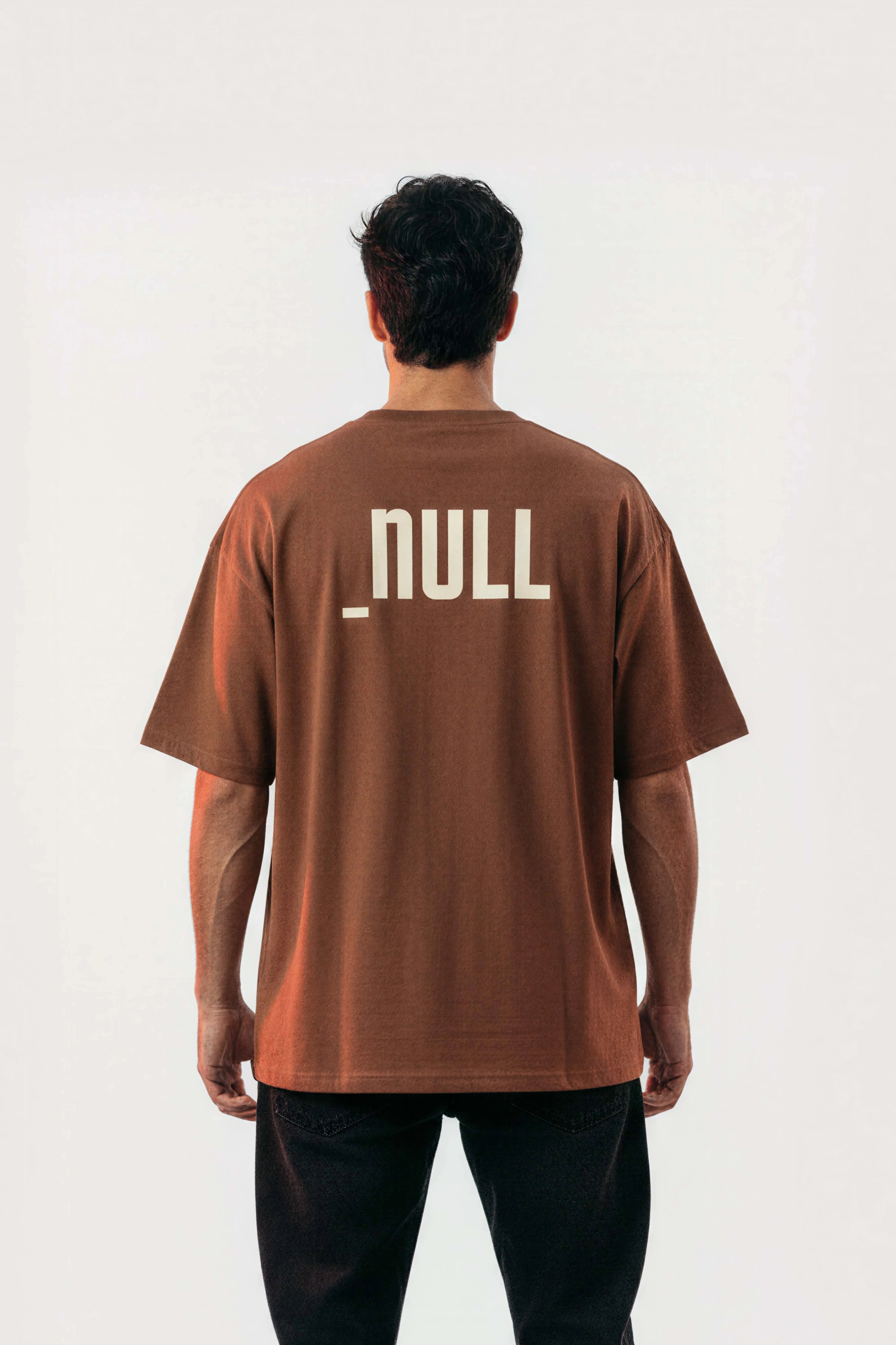 Relaxed fit brown t-shirt – null