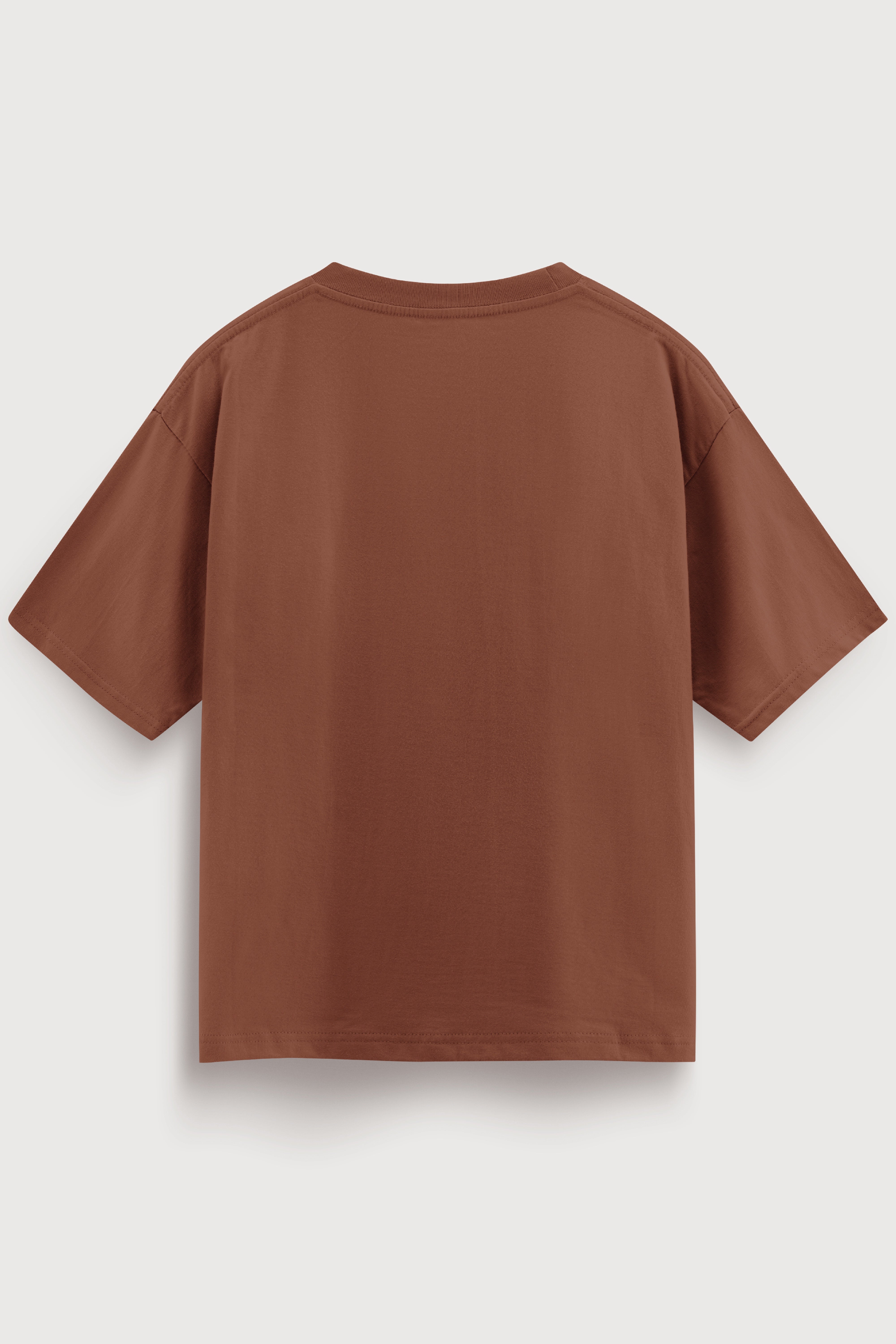 Relaxed fit brown t-shirt – pie