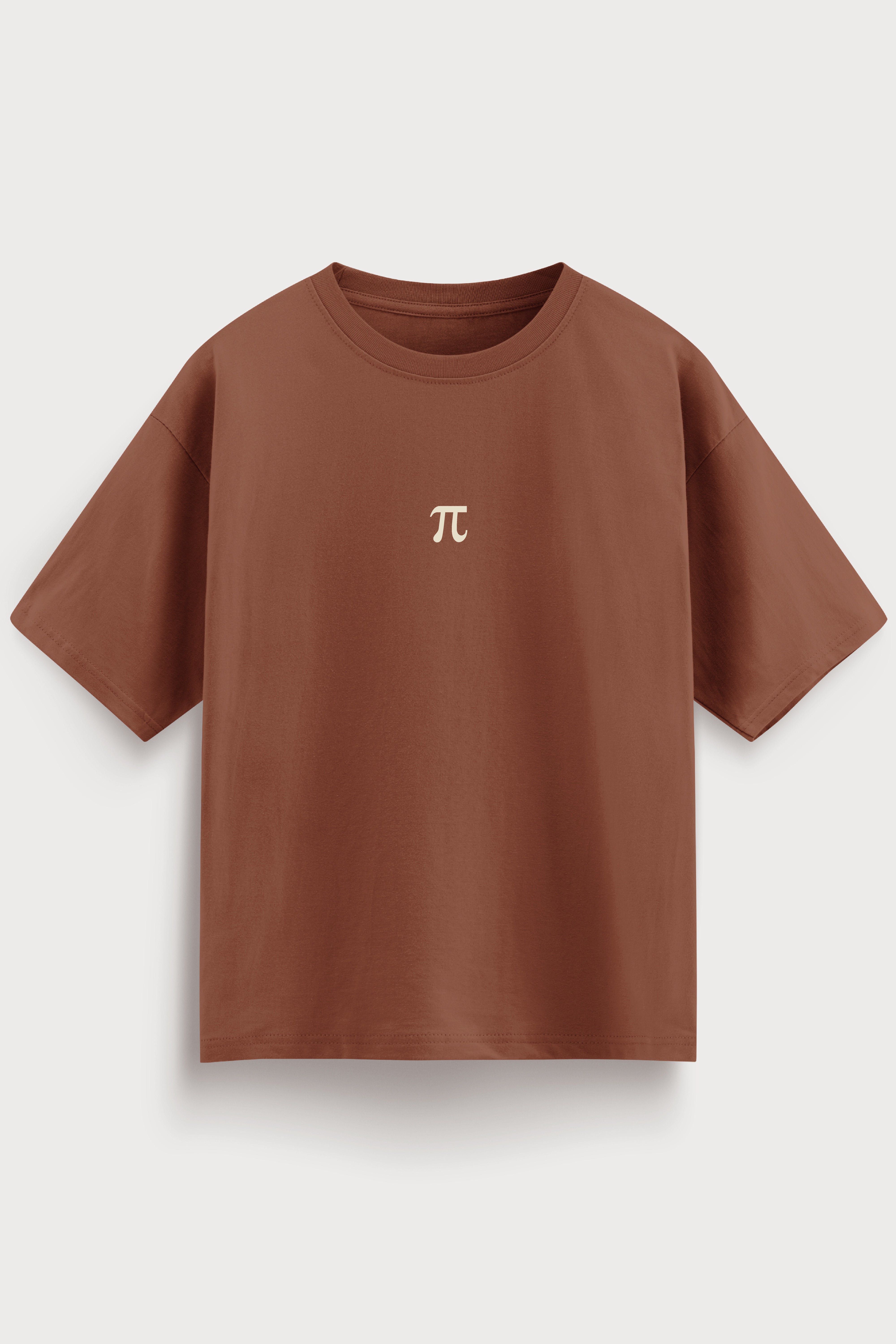 Relaxed fit brown t-shirt – pie