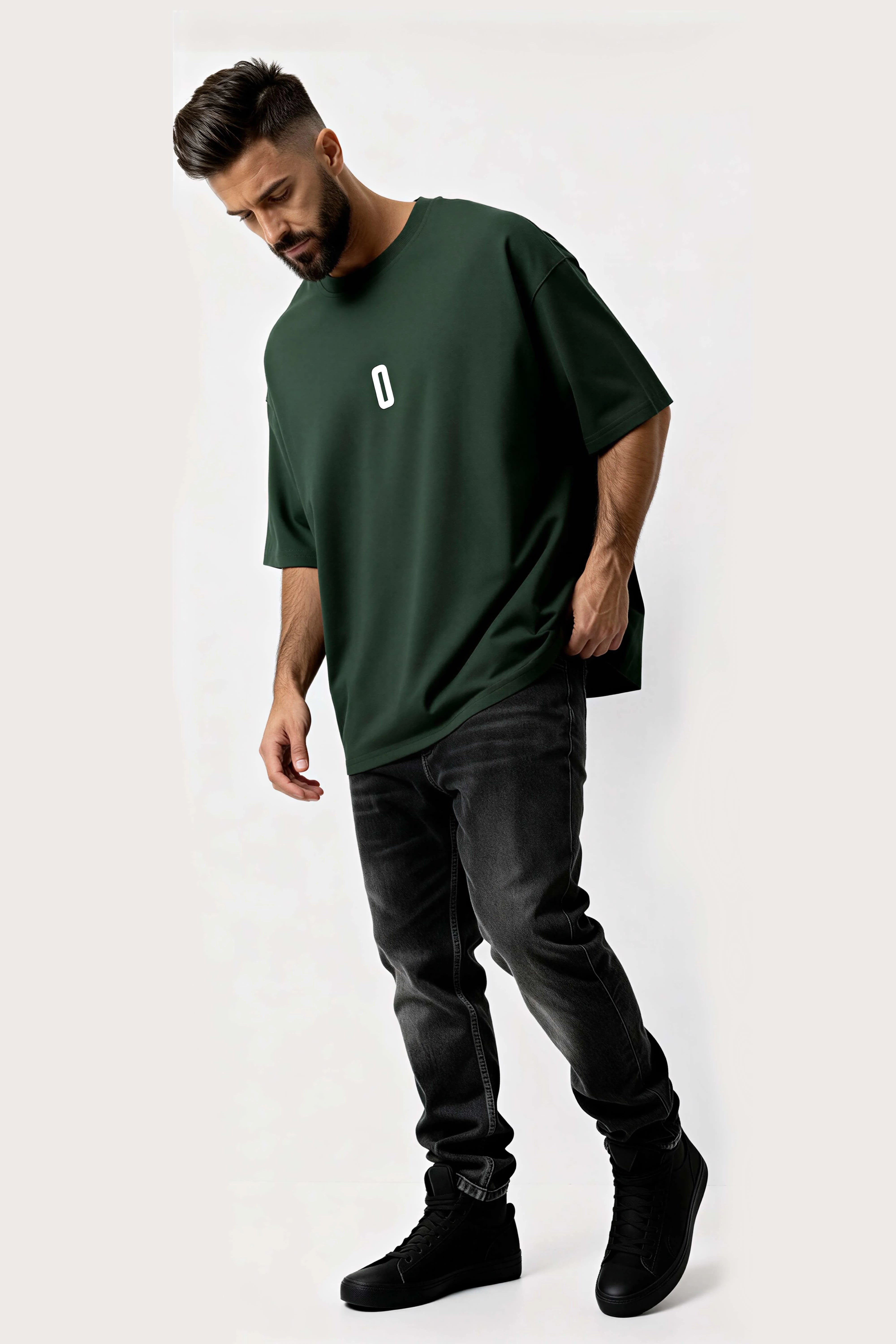 Relaxed fit Green t-shirt – 0