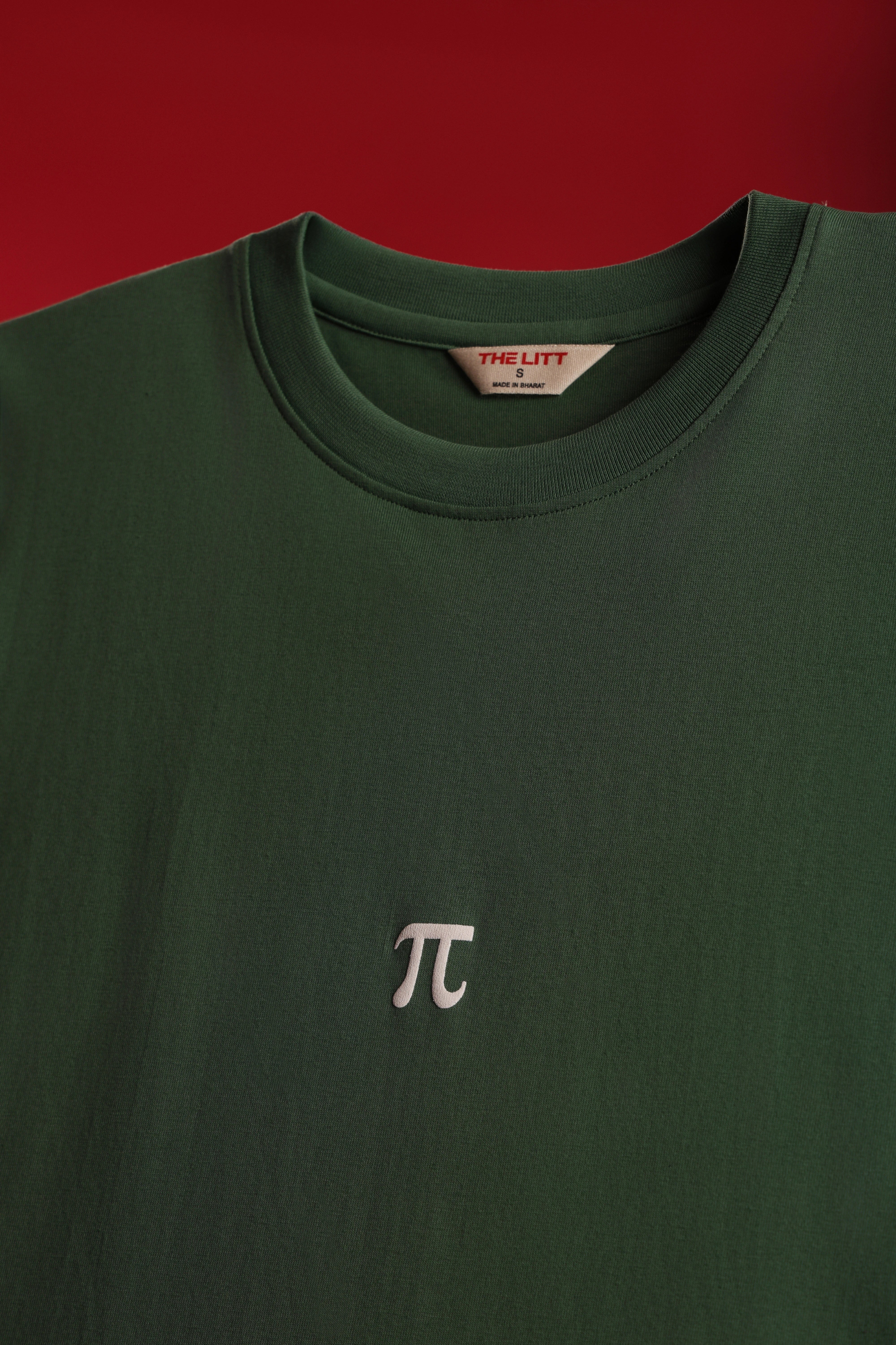 Relaxed fit green t-shirt – pie