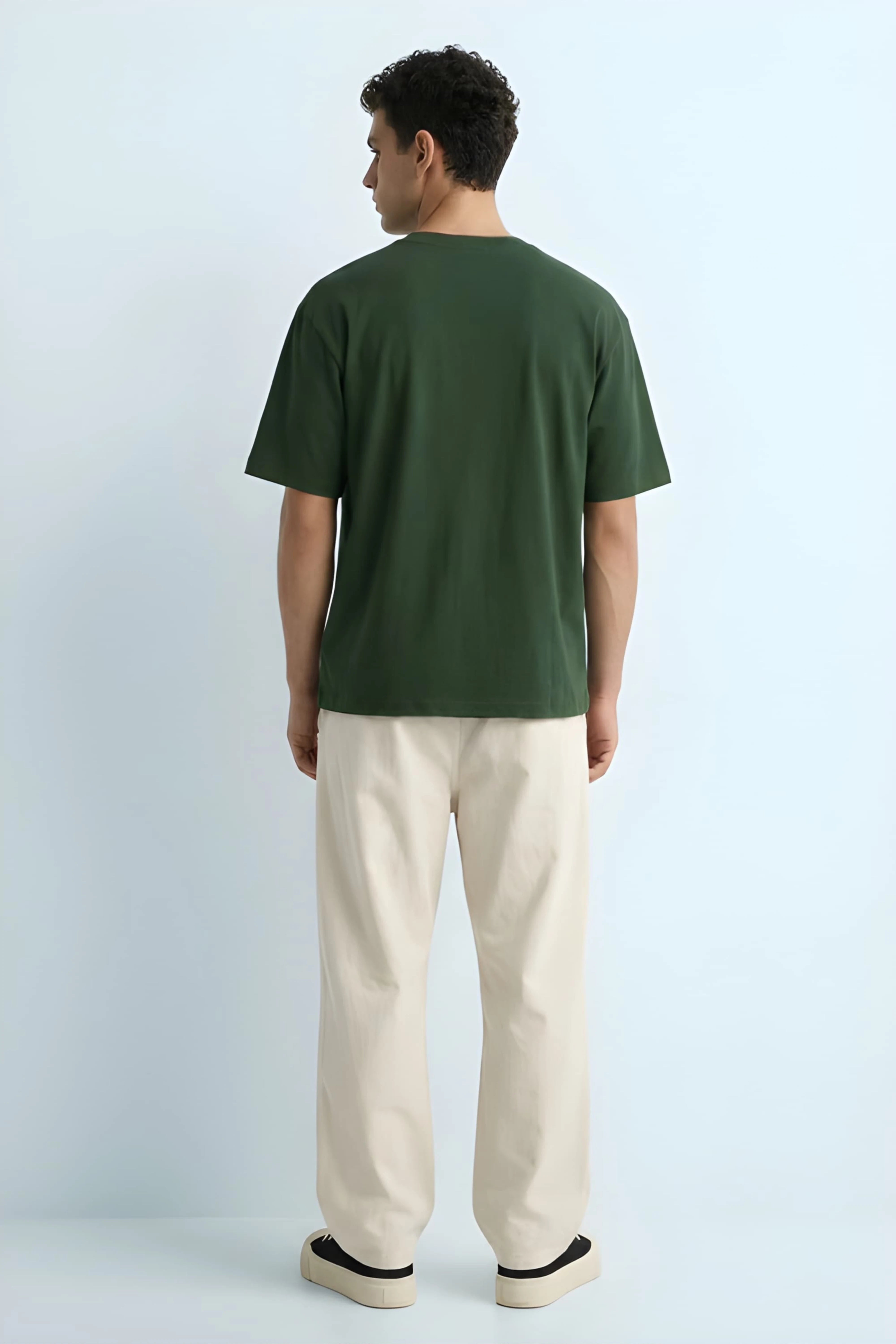 Relaxed Fit Pie Green T‑Shirt for Men