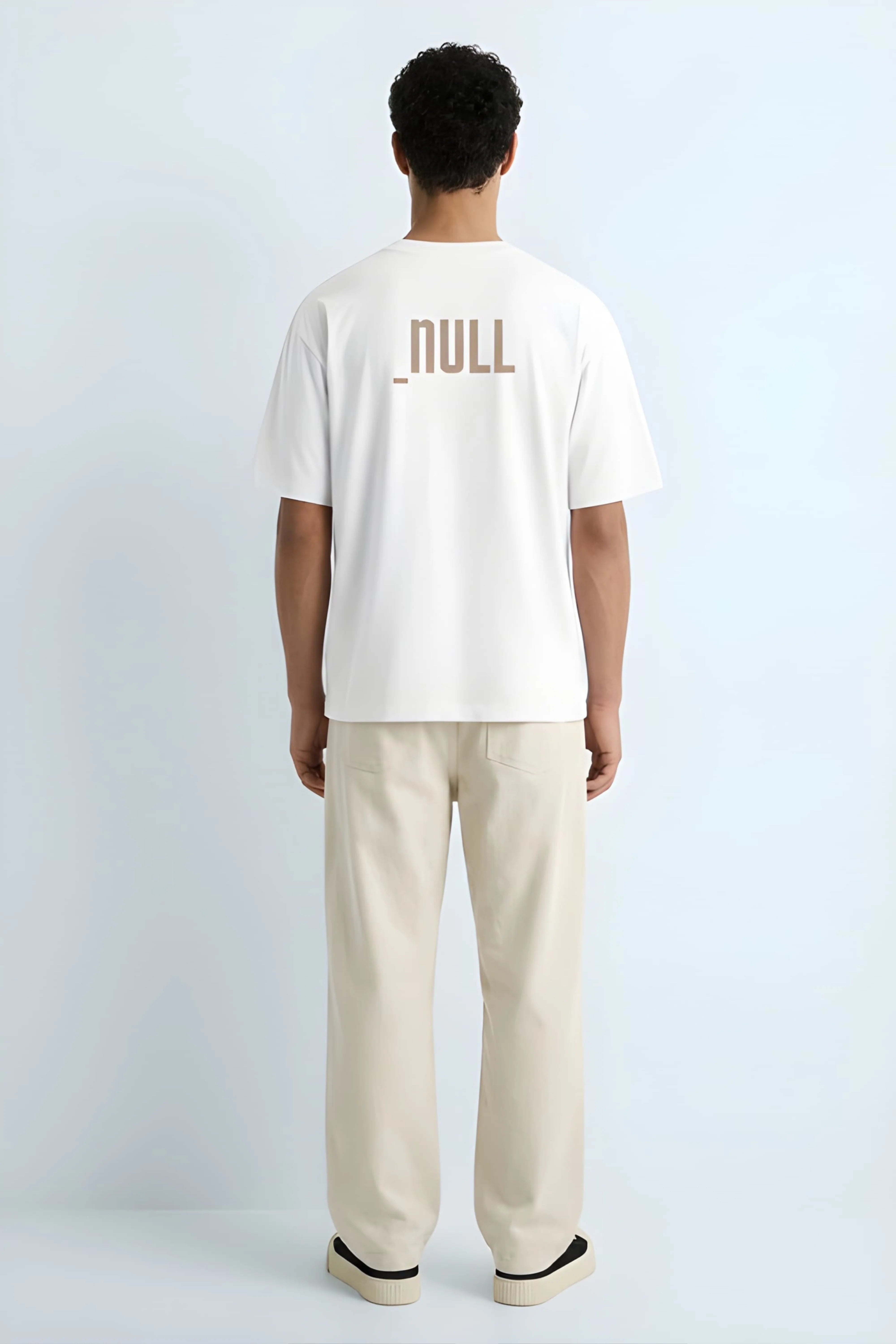 Relaxed Fit Null White T-Shirt for Men