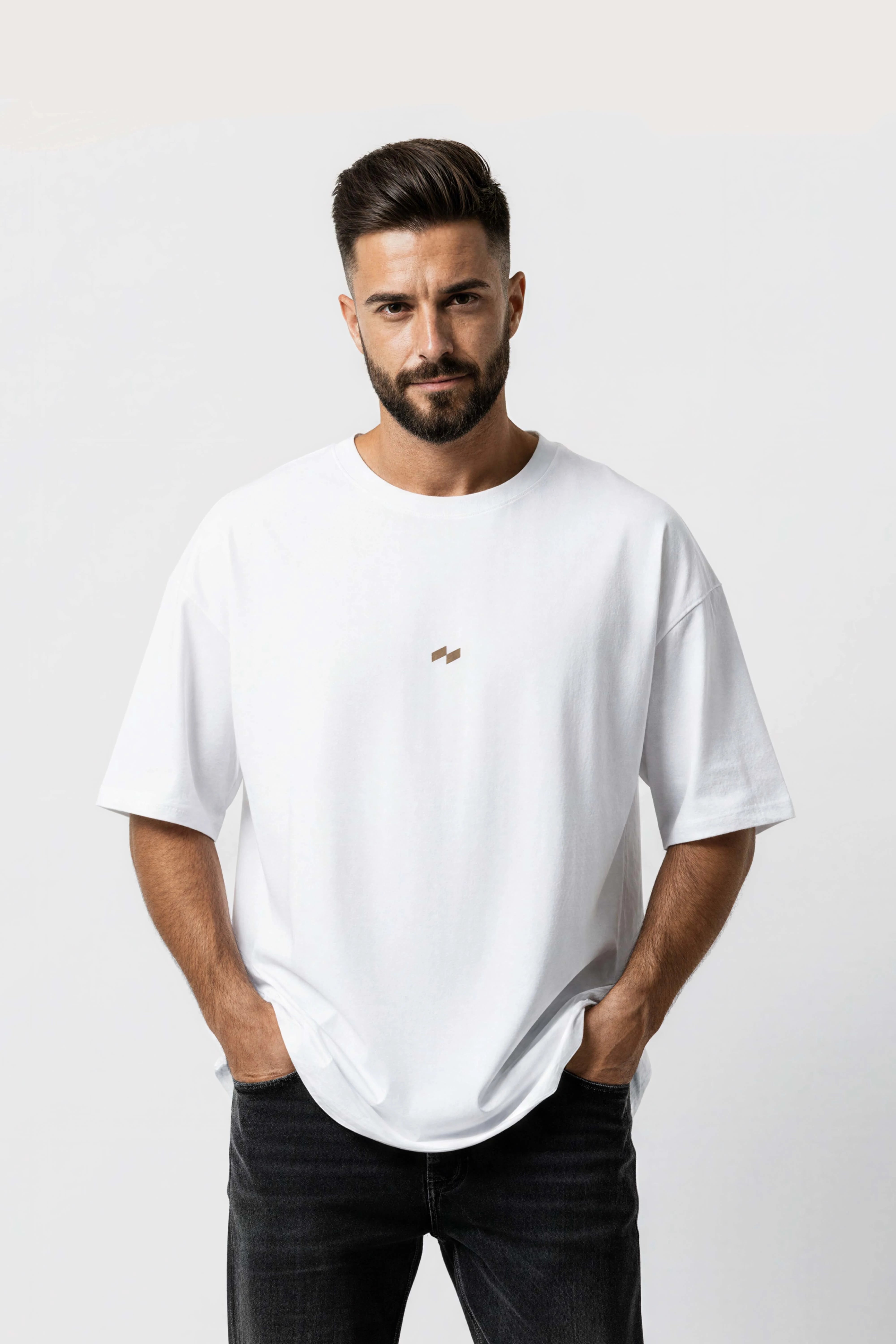 Relaxed fit white t-shirt – null