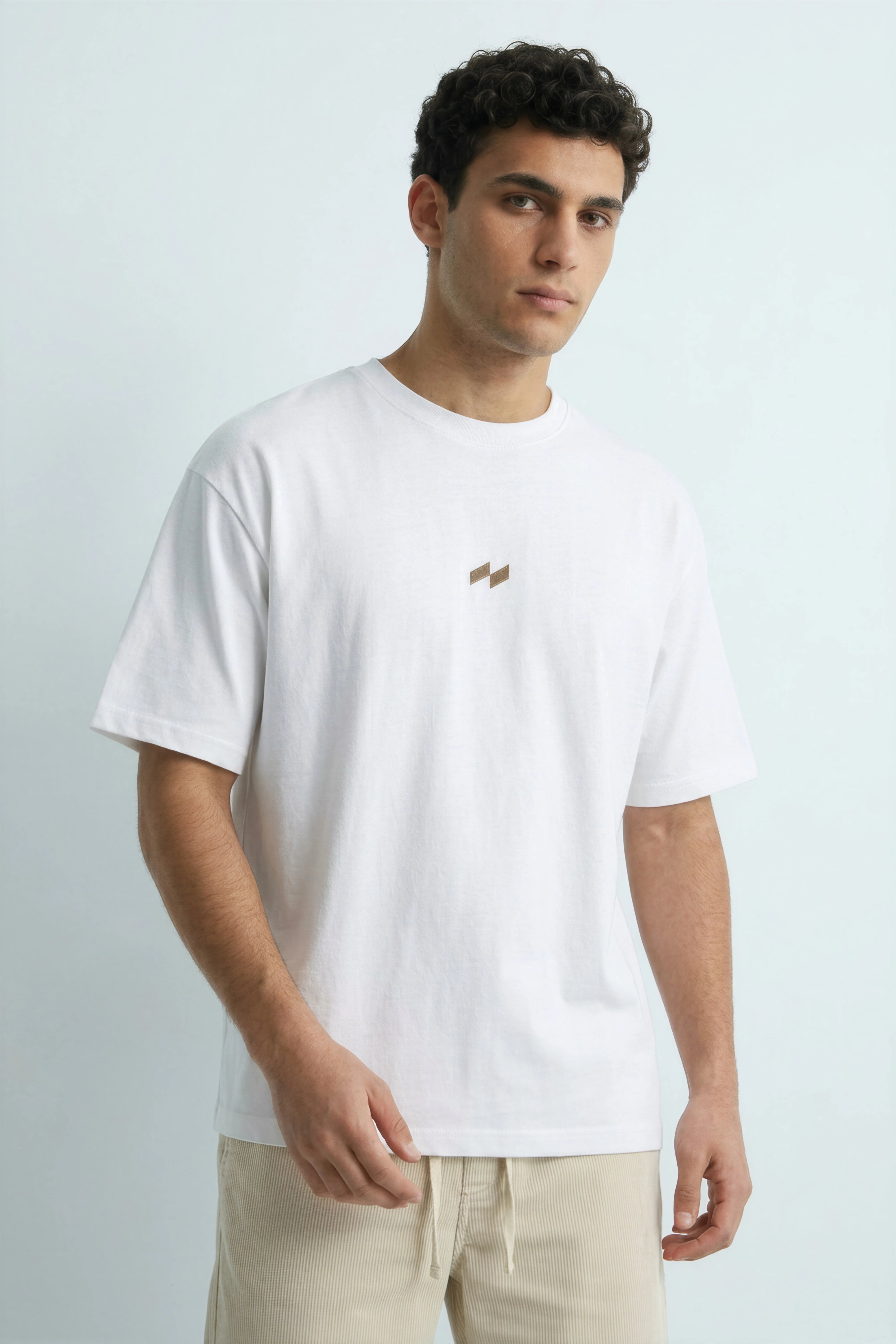 Relaxed Fit Null White T-Shirt for Men
