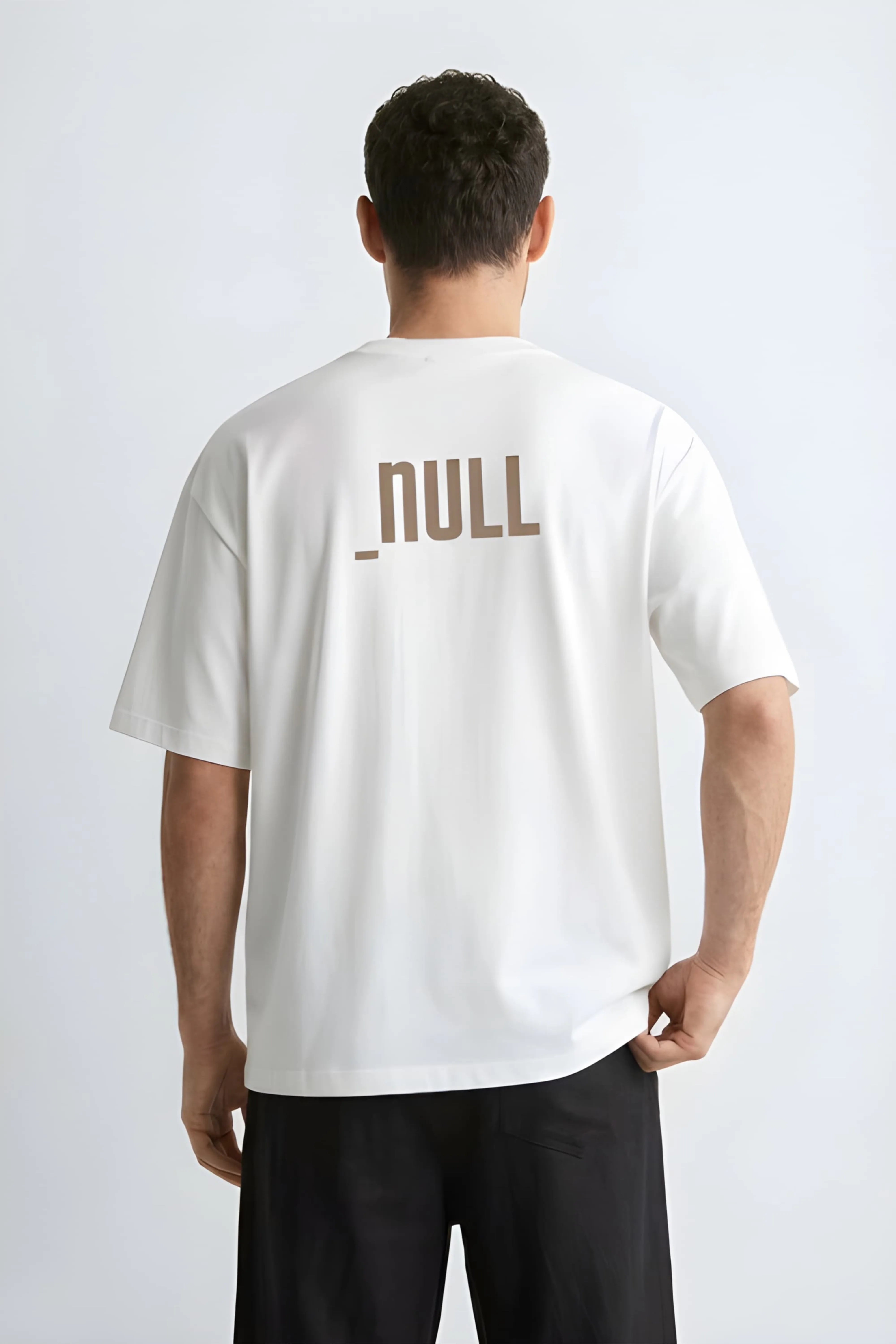 Relaxed Fit Null White T-Shirt for Men