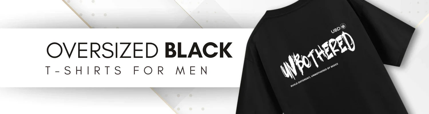 Men Oversized Black
