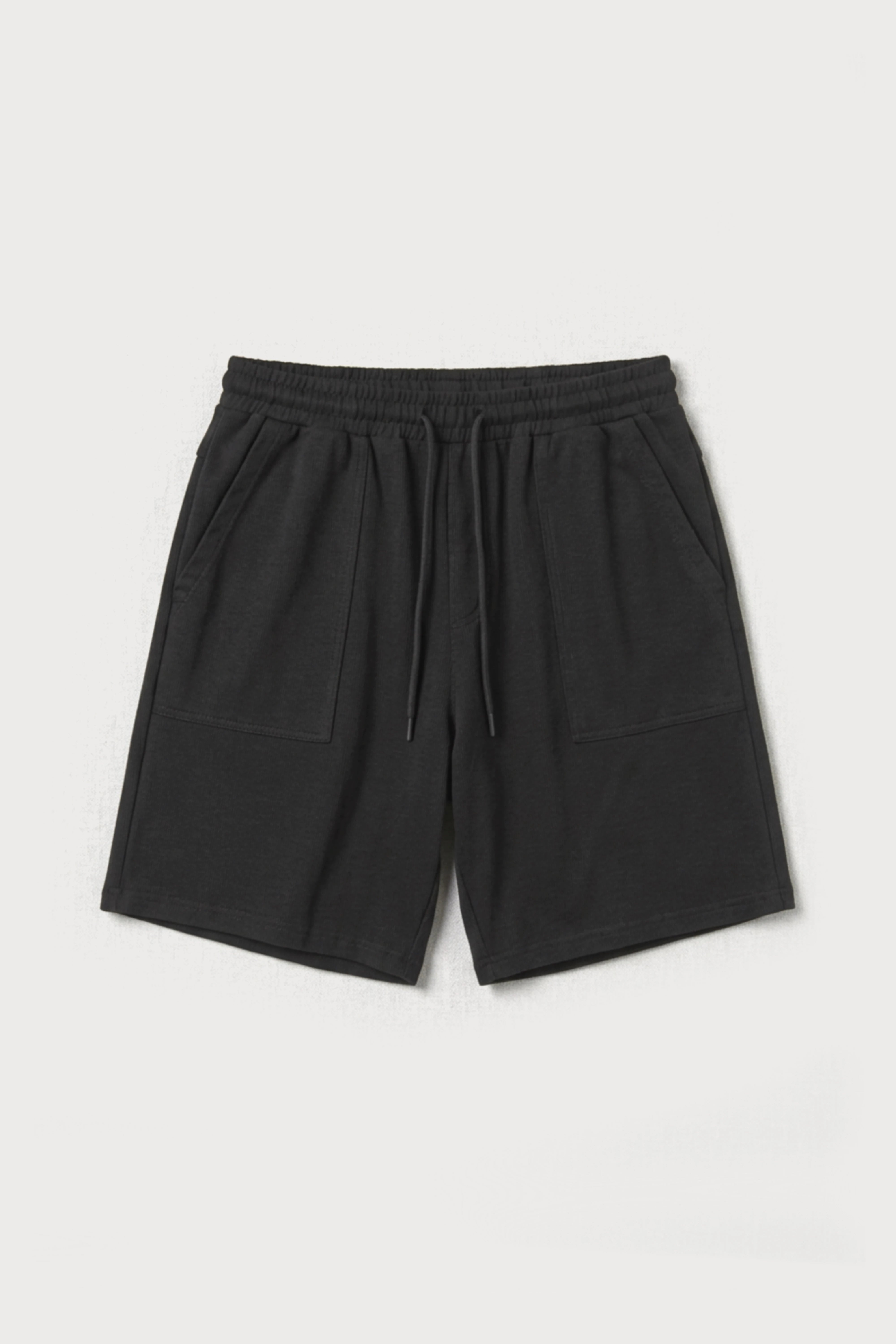 Men’s Black loosefit fit bamboo cotton shorts