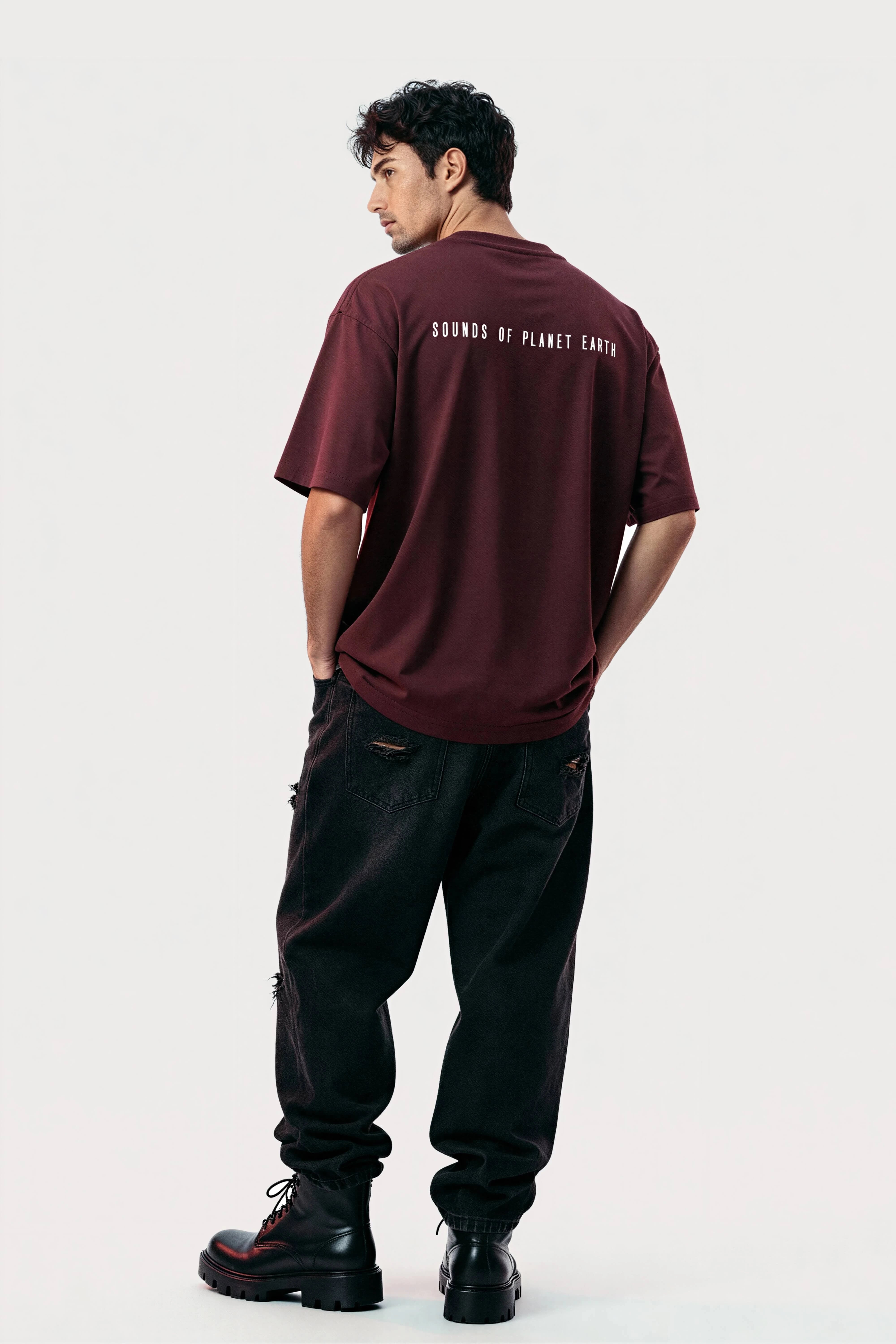 Men obsession wine tshirt SOPE folded