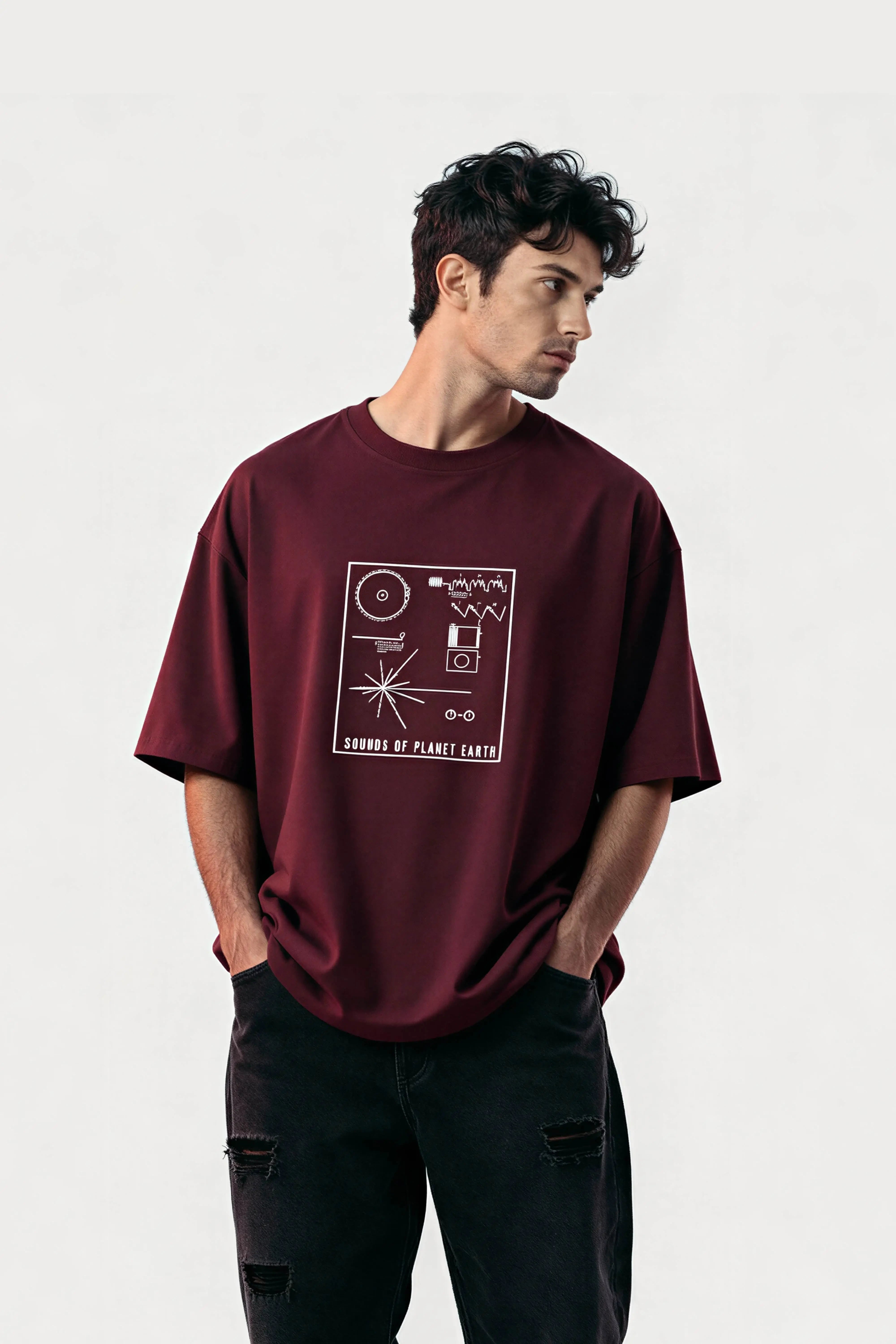 Men obsession wine tshirt SOPE logo