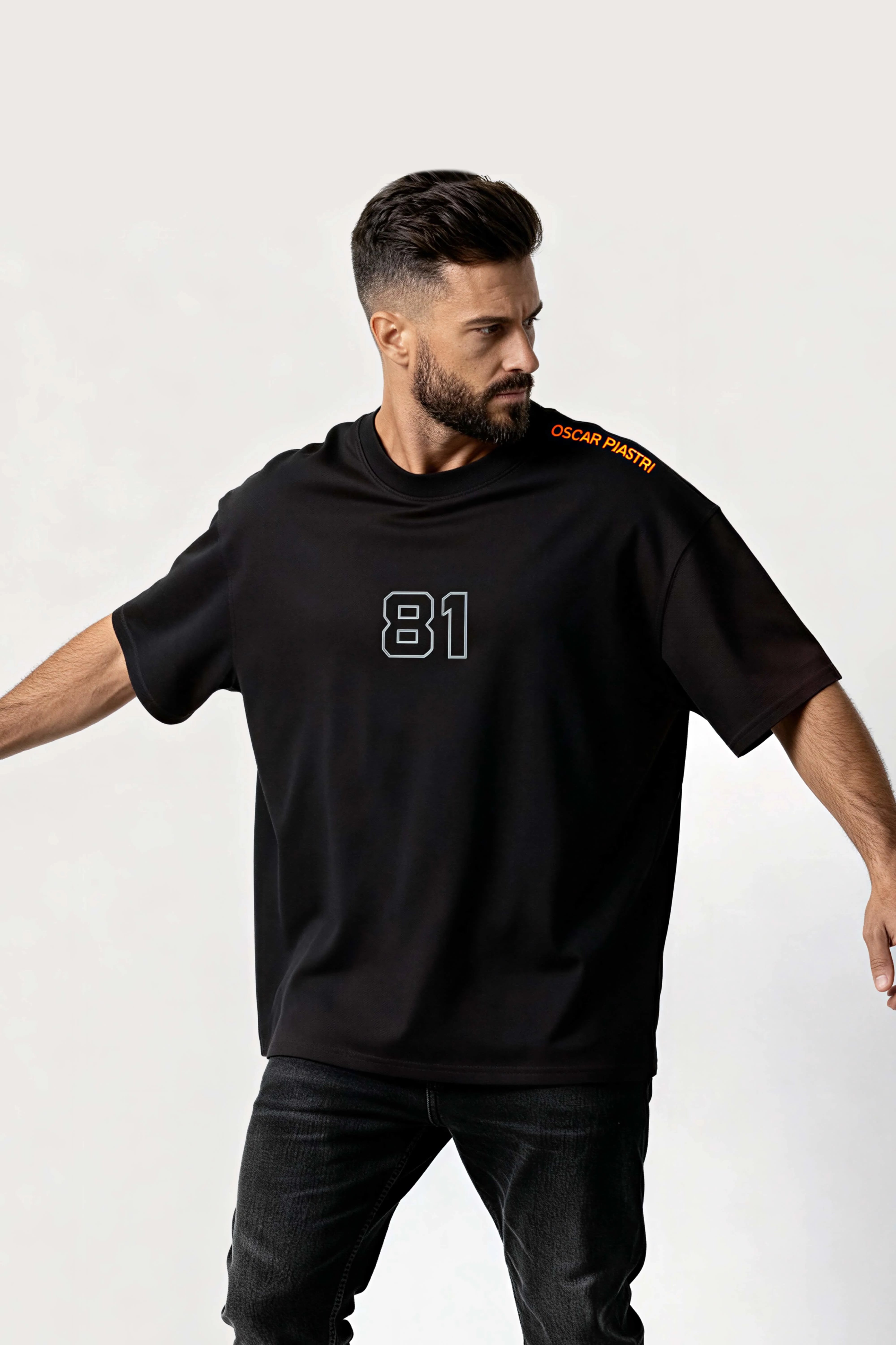 Oversized Black T-Shirt – 81