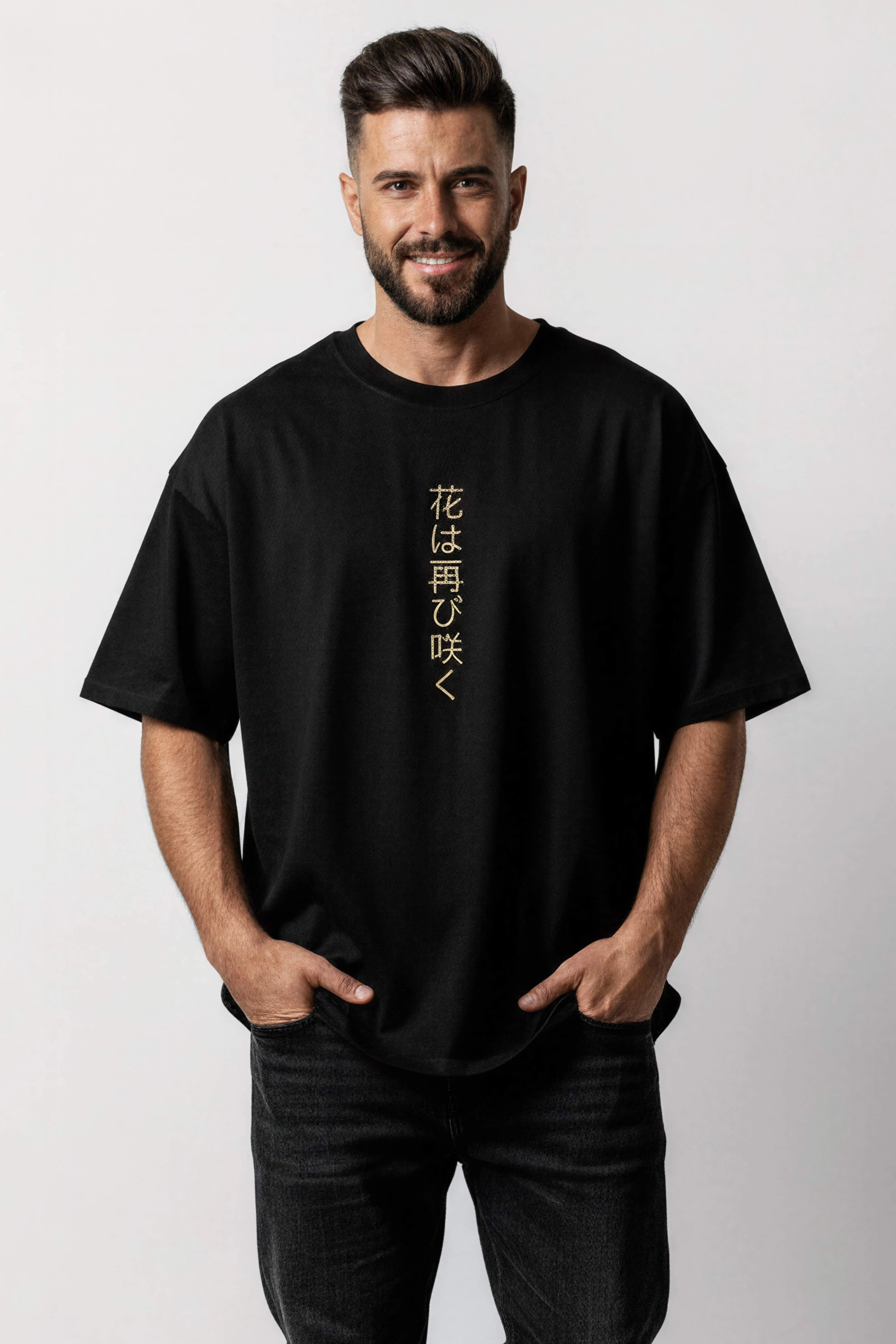 Oversized Black T-Shirt – Tokyo spring