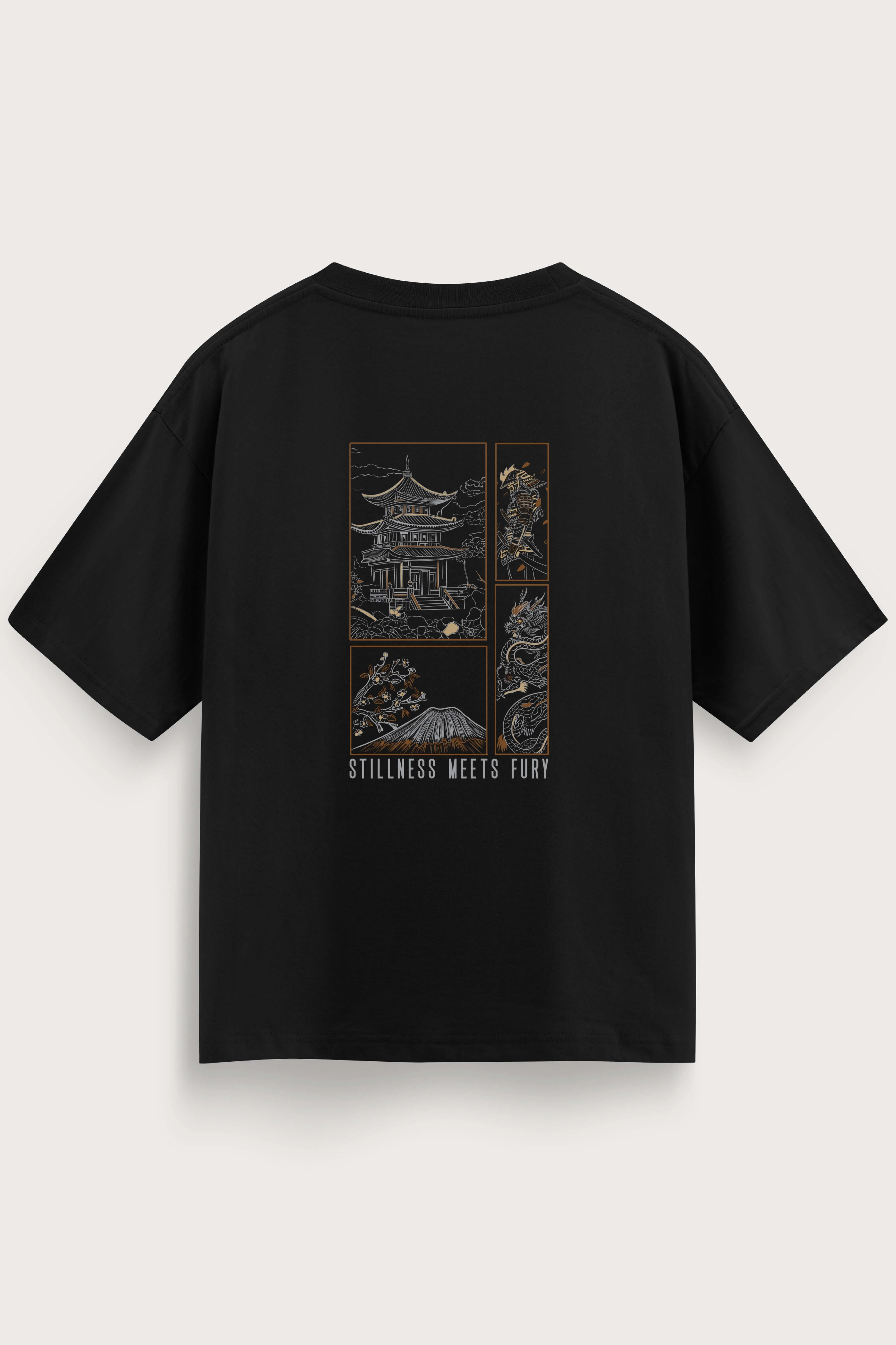 Oversized Black T-Shirt – fury