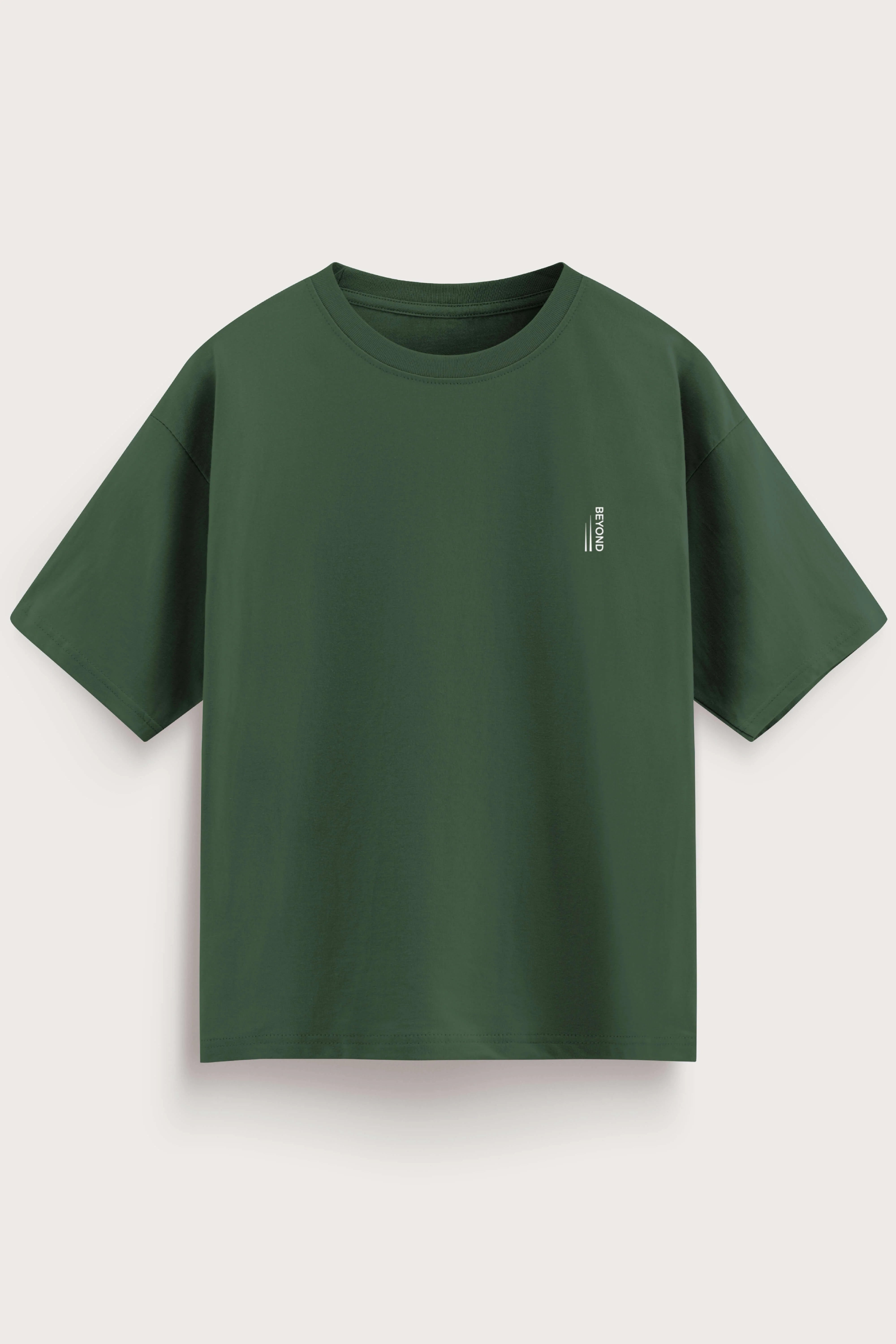 Men-oversized-green-tshirt-beyond-front